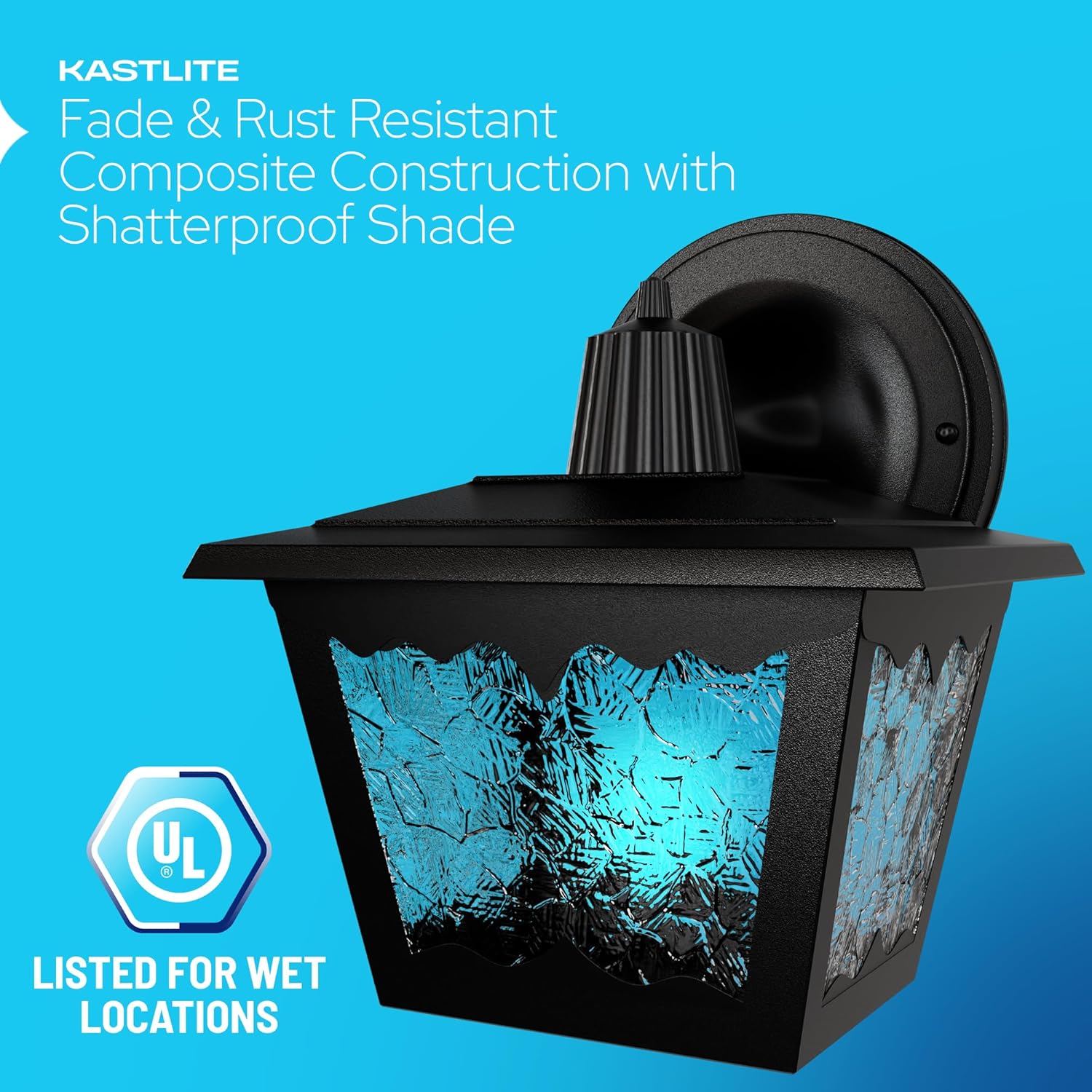 KastLite Black Outdoor Light Fixture