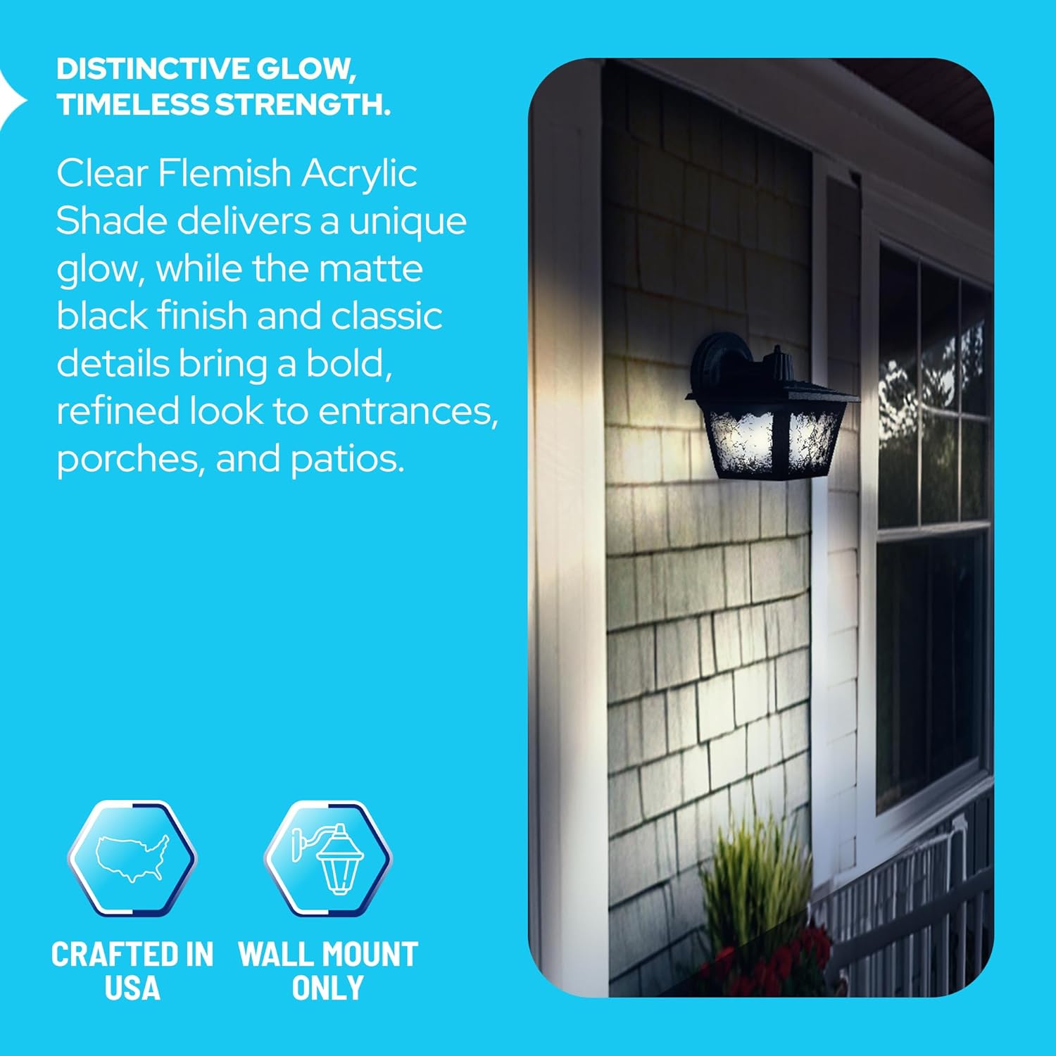 KastLite Black Outdoor Light Fixture