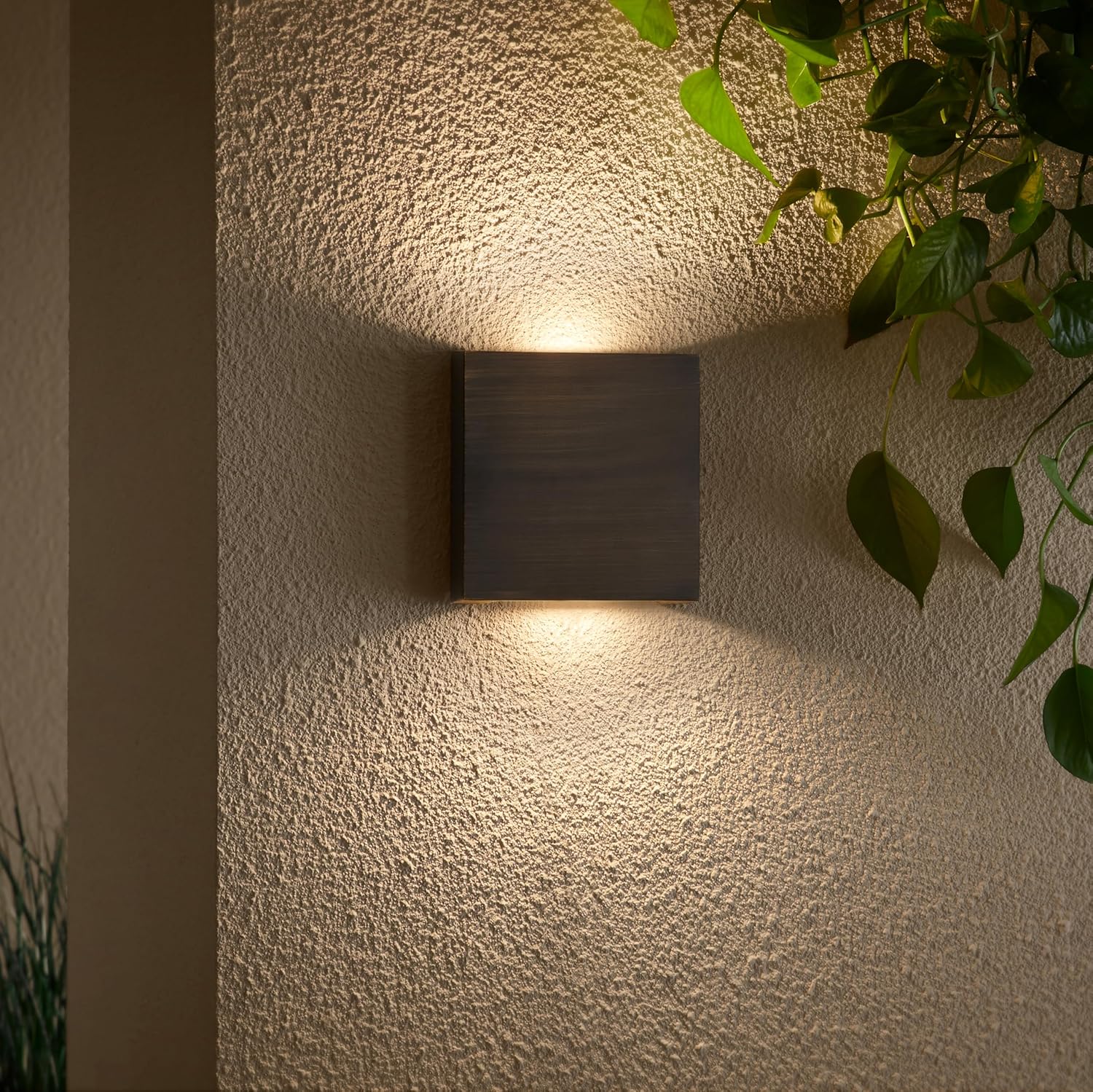 LED deck and step light in brass