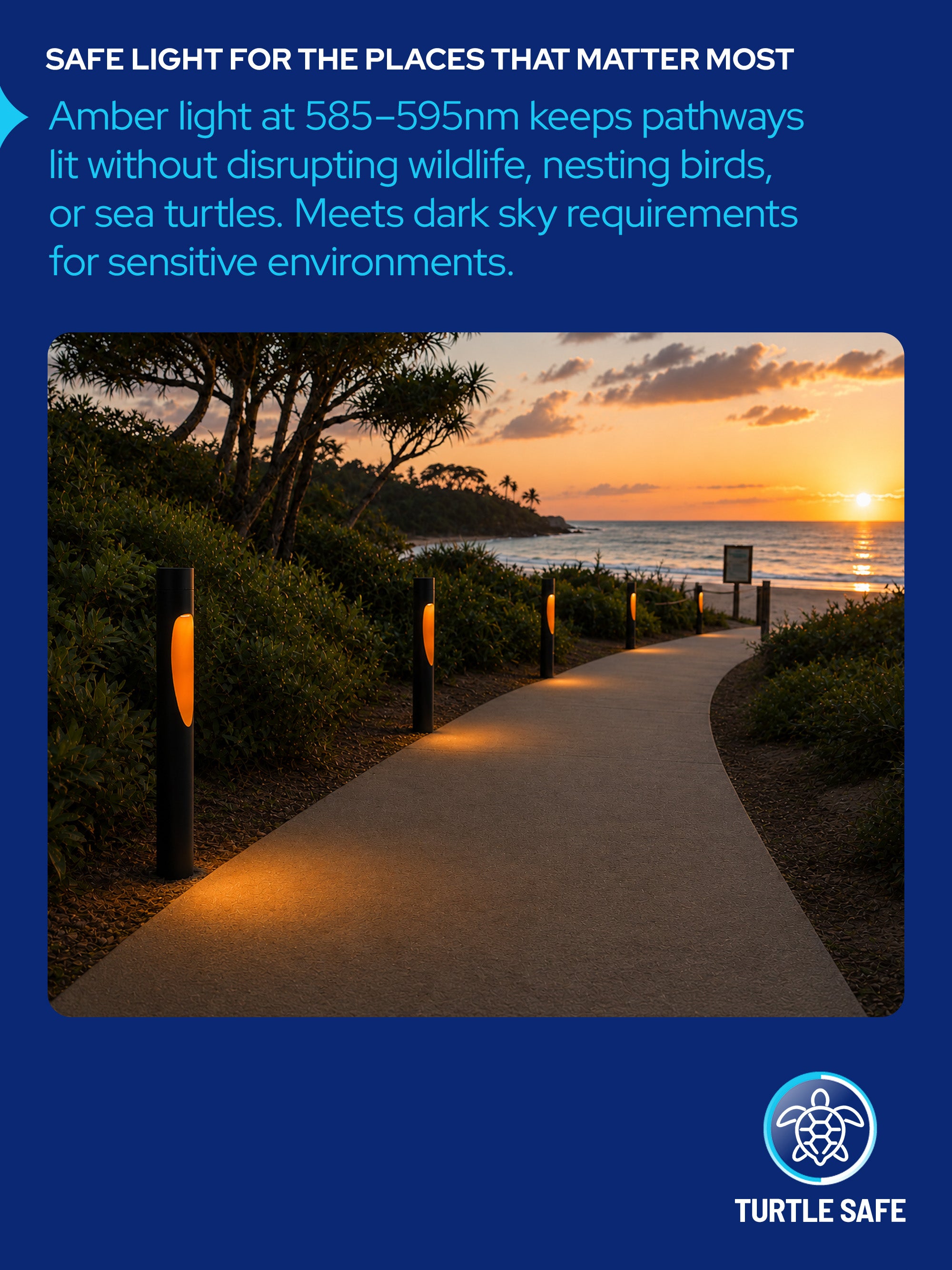 AmberLED B11Q Side Light Bollard