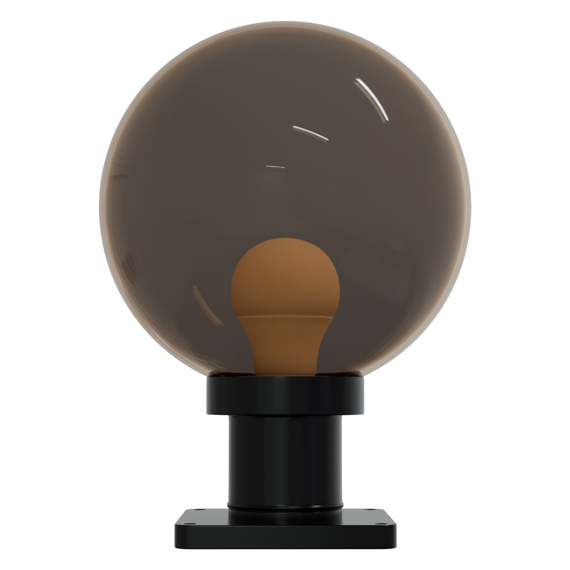 10" Globe Pier Mount Outdoor Lighting with LED Lamp