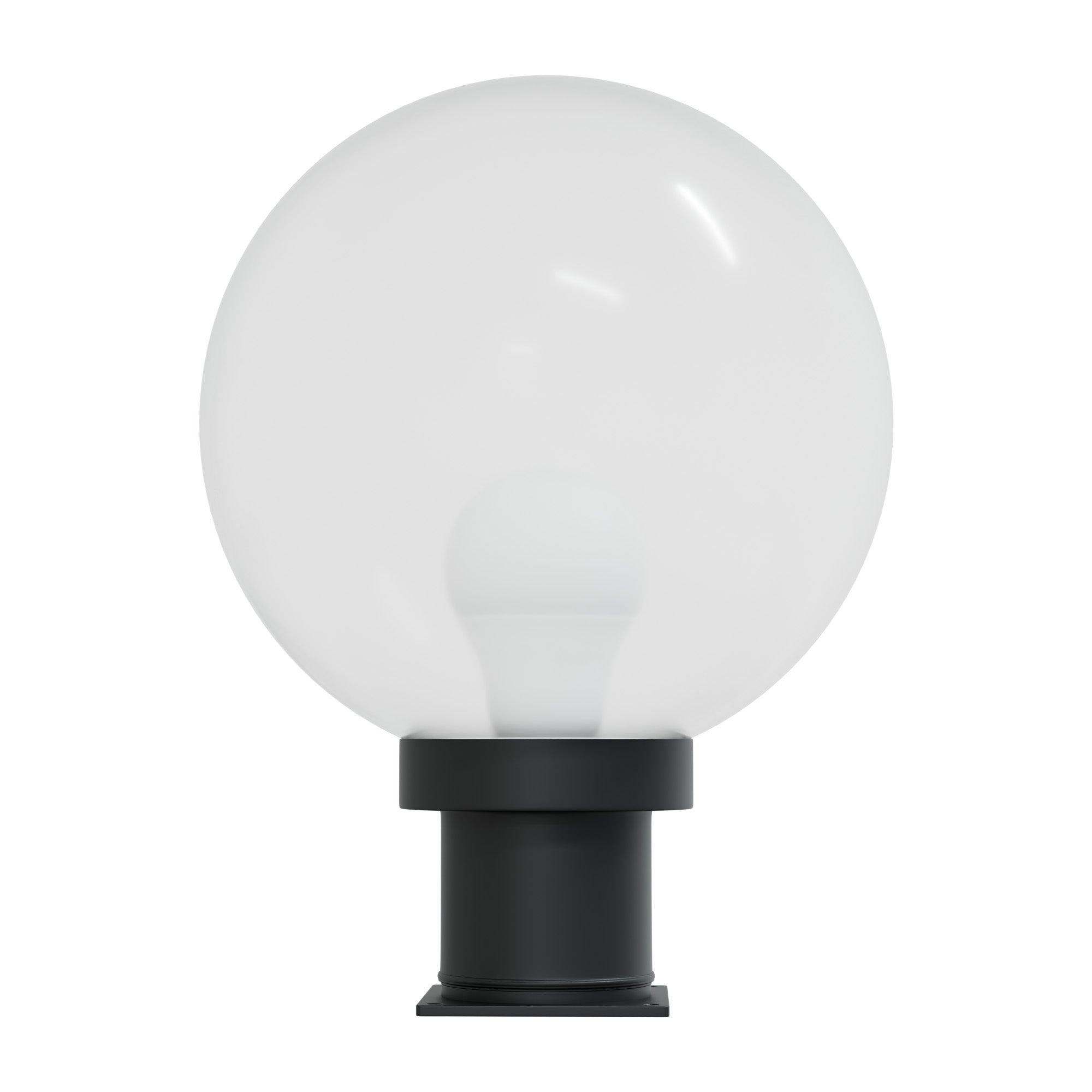 10" Globe Pier Mount Outdoor Lighting with LED Lamp