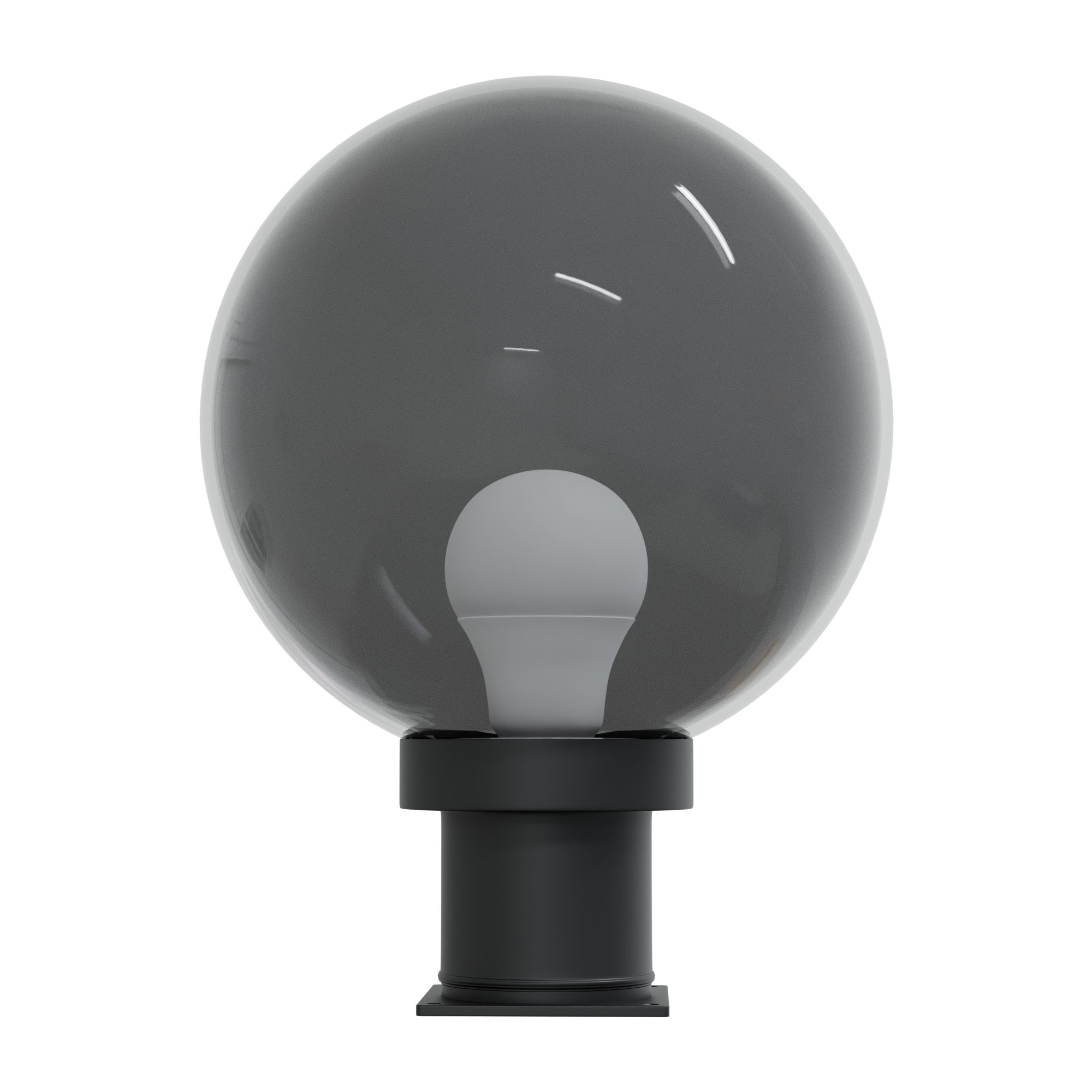 10" Globe Pier Mount Outdoor Lighting with LED Lamp