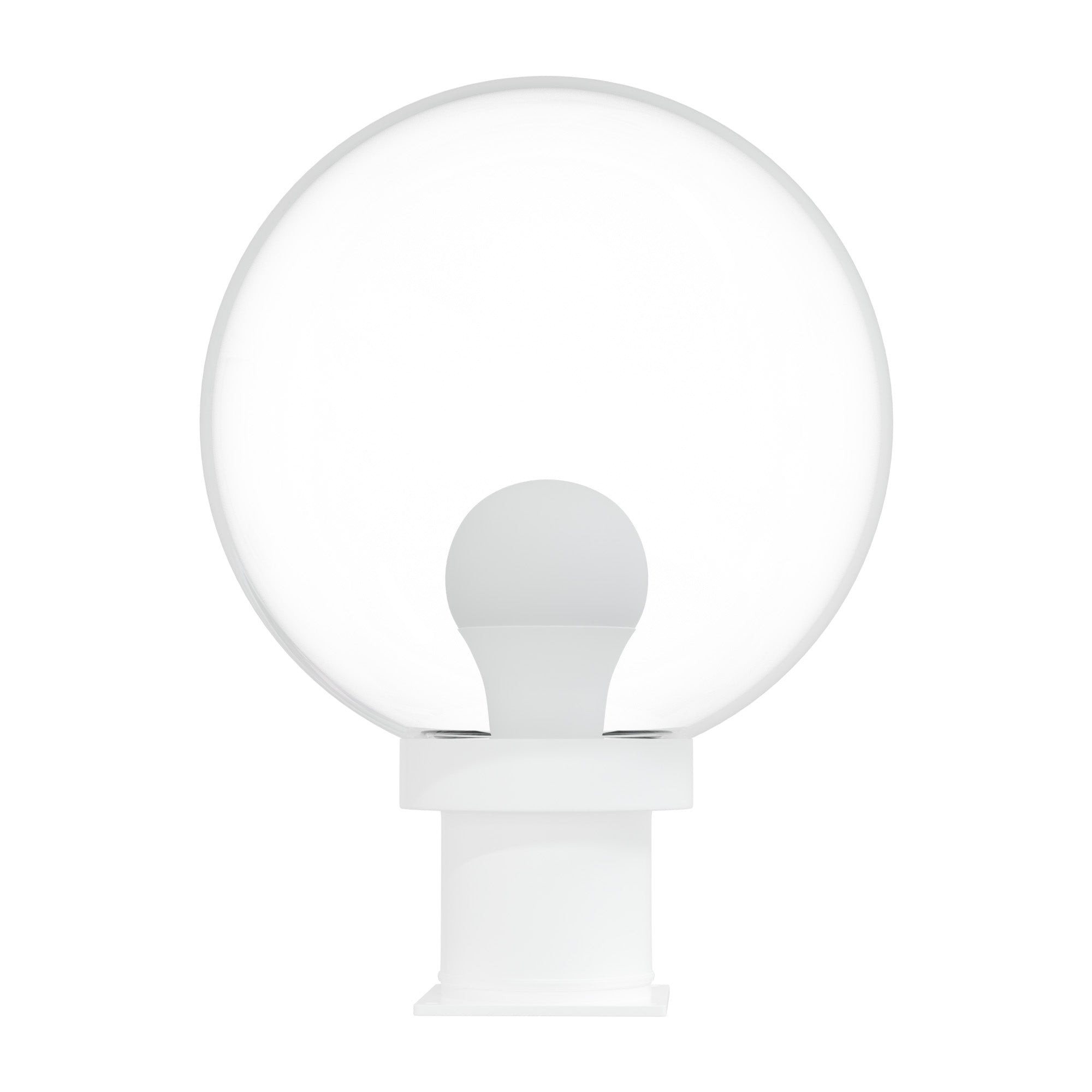 10" Globe Pier Mount Outdoor Lighting with LED Lamp