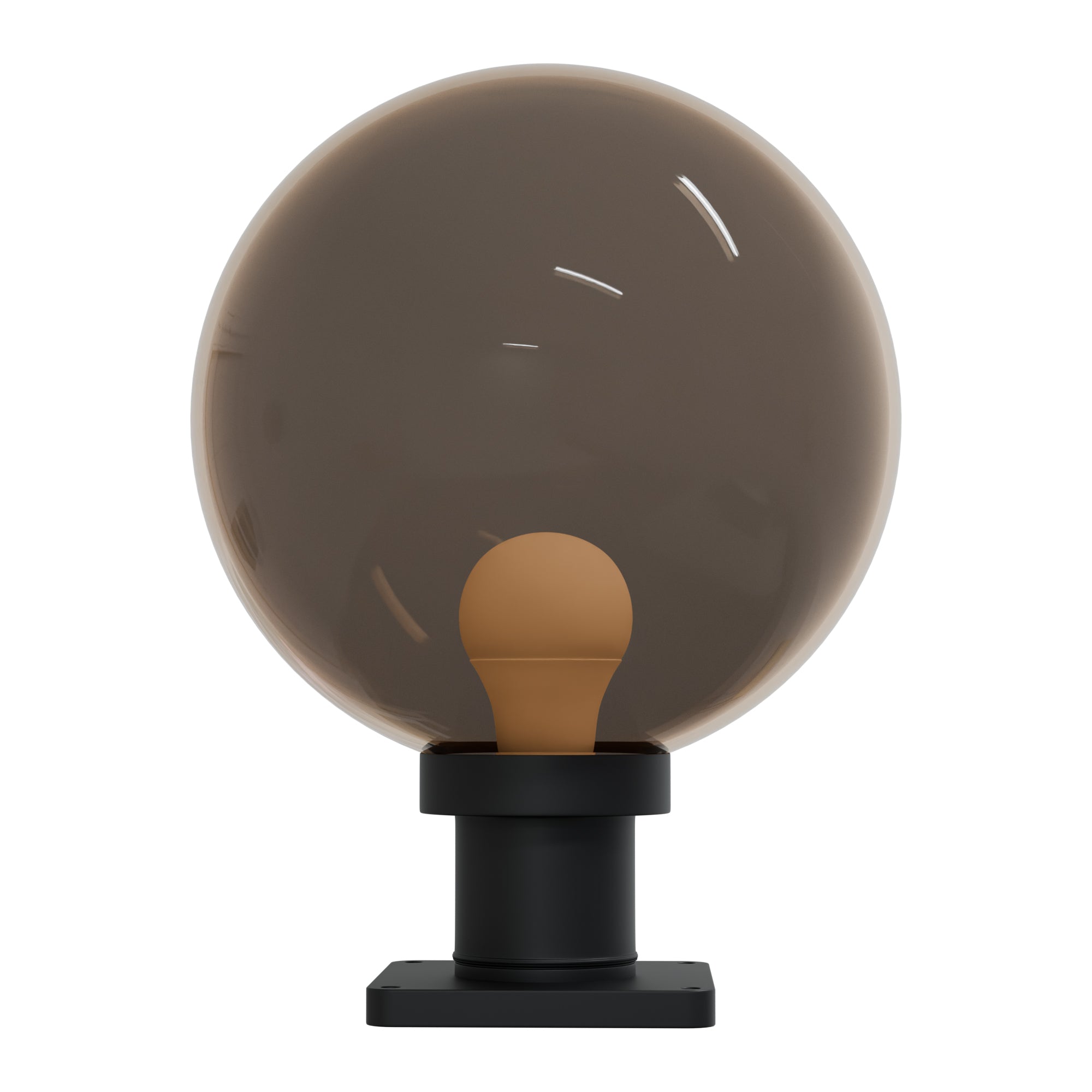 12" Globe Pier Mount Outdoor Lighting with LED Lamp
