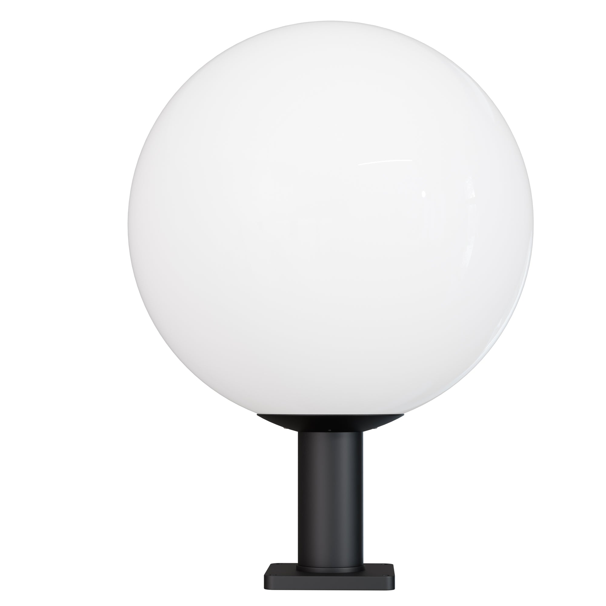 KastLite 18" Globe Post Light Application with 6" Stub Post Pier Mount