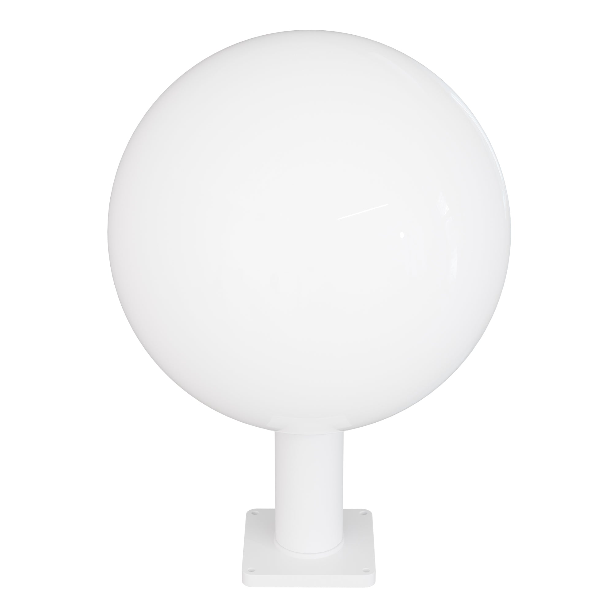 KastLite 16" Globe Post Light Application with 6" Stub Post Pier Mount