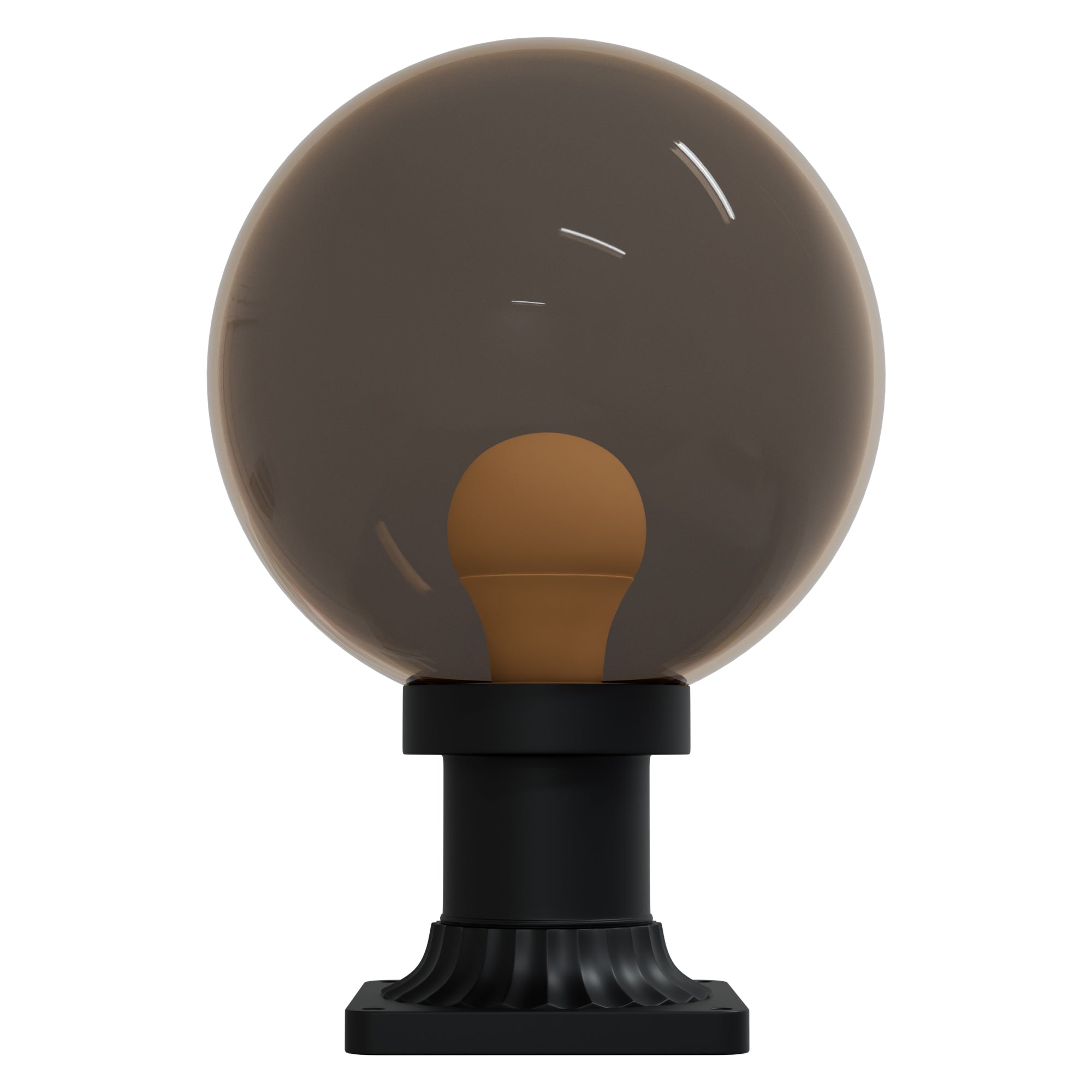 10" Globe Pier Mount Outdoor Lighting with LED Lamp