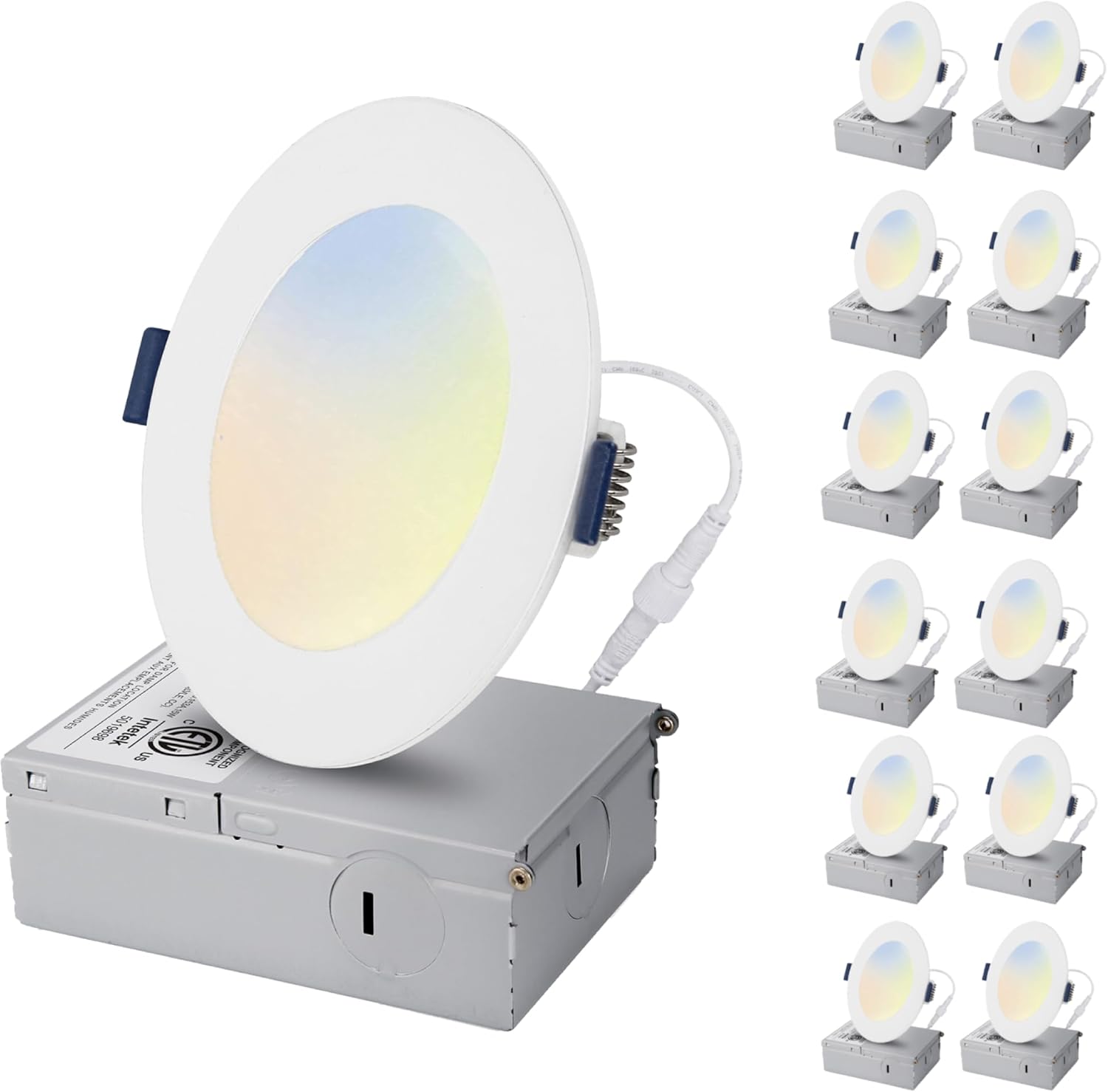 KastLite 5CCT LED Recessed Dimmable Ceiling Light with Junction Box