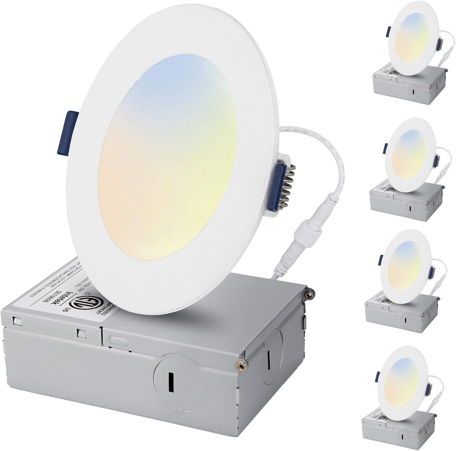 KastLite 5CCT LED Recessed Dimmable Ceiling Light with Junction Box