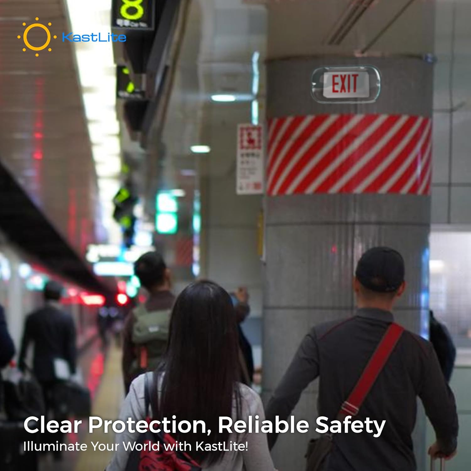KastLite Clear Polycarbonate Emergency Exit Sign Cage