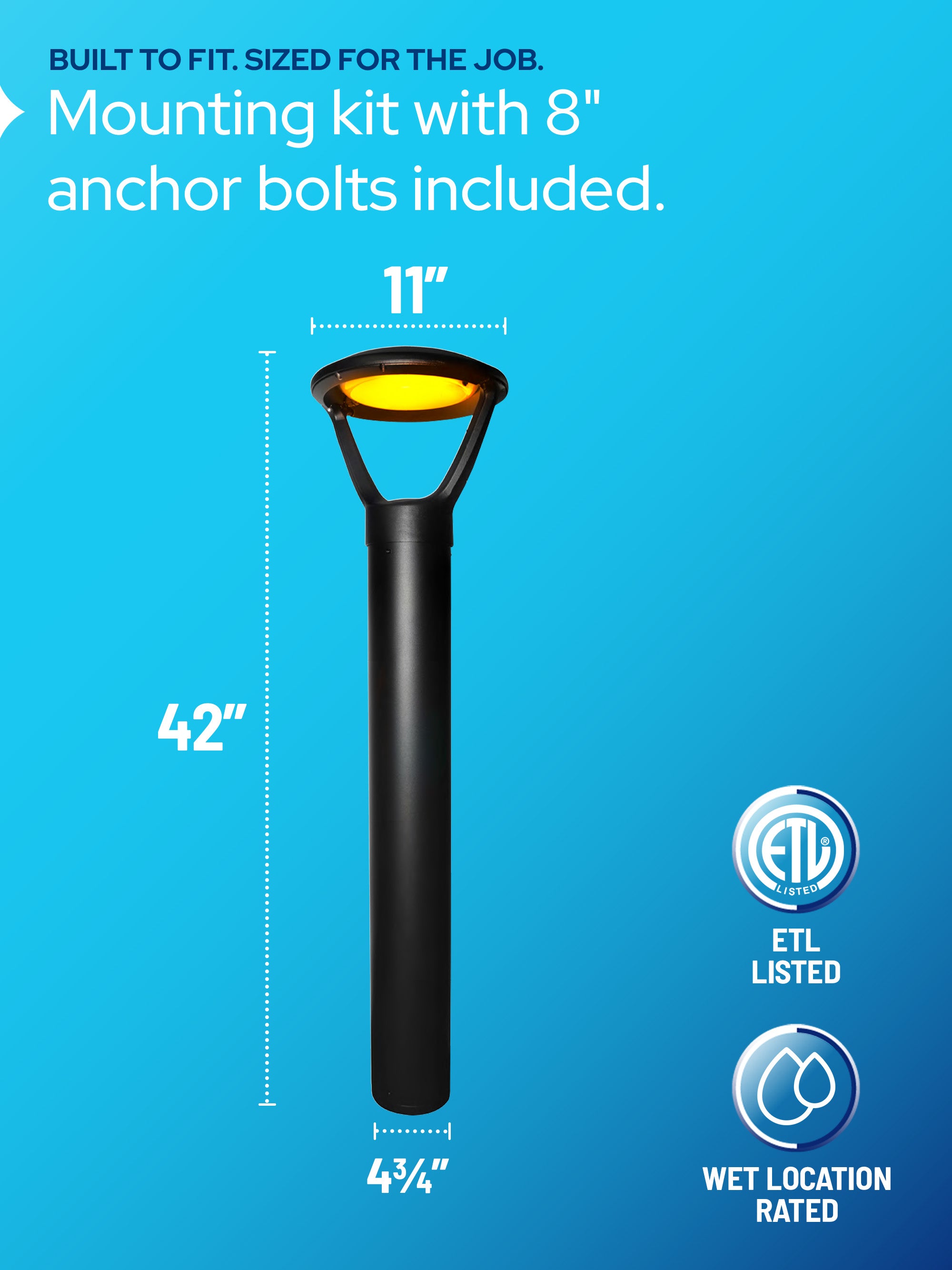 AmberLED Aeroform Bollards