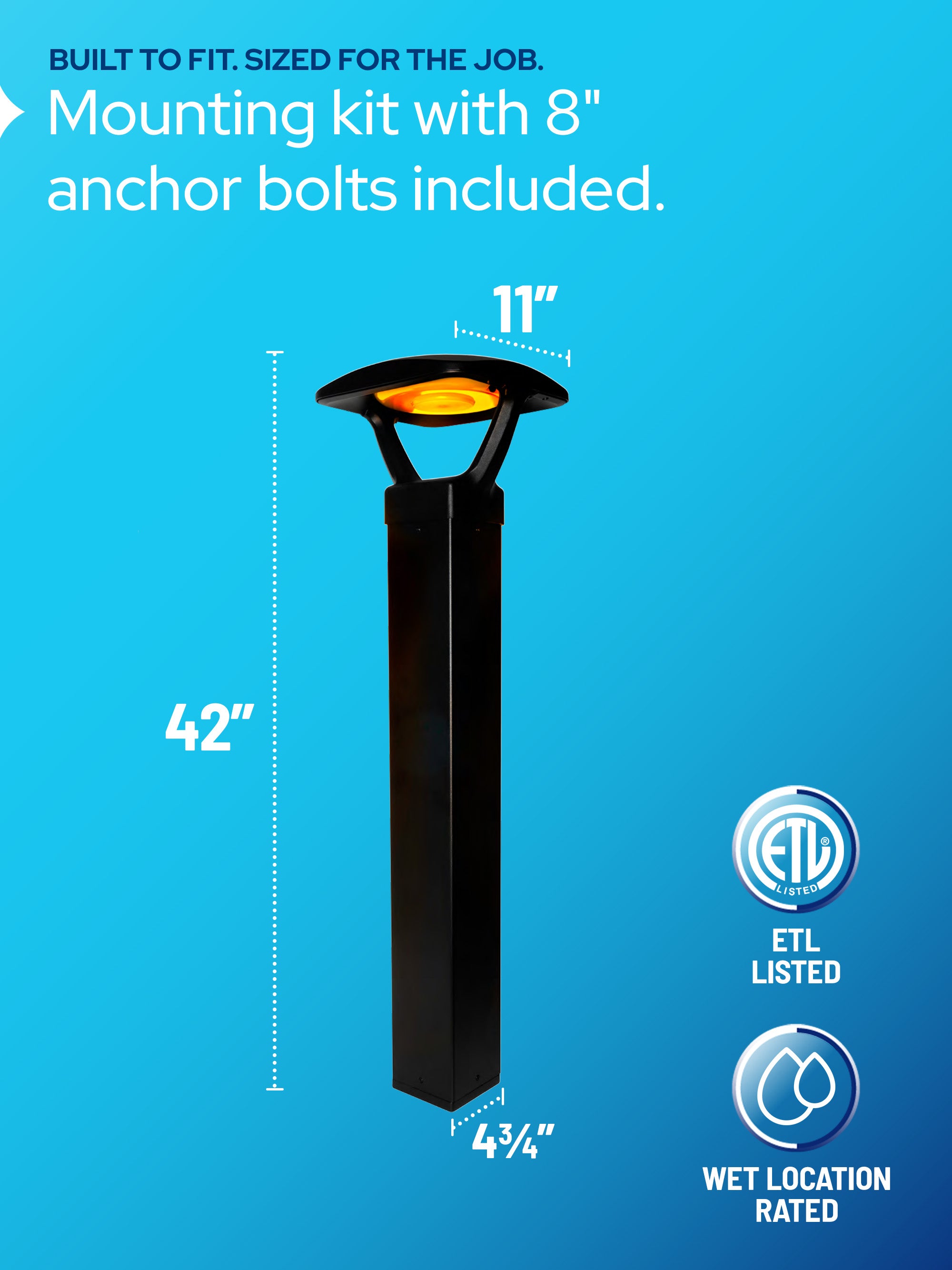AmberLED Aeroform Bollards
