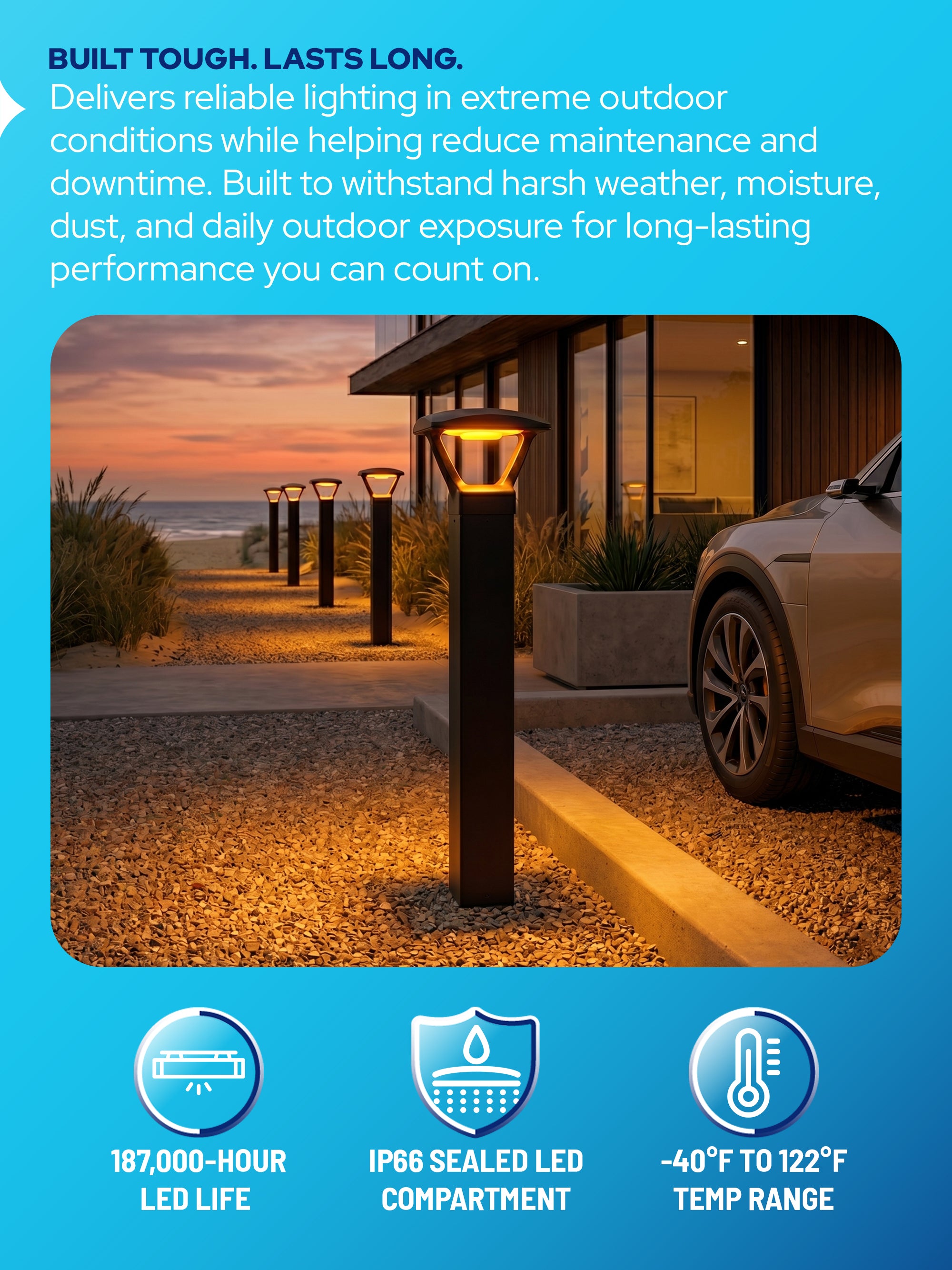 AmberLED Aeroform Bollards