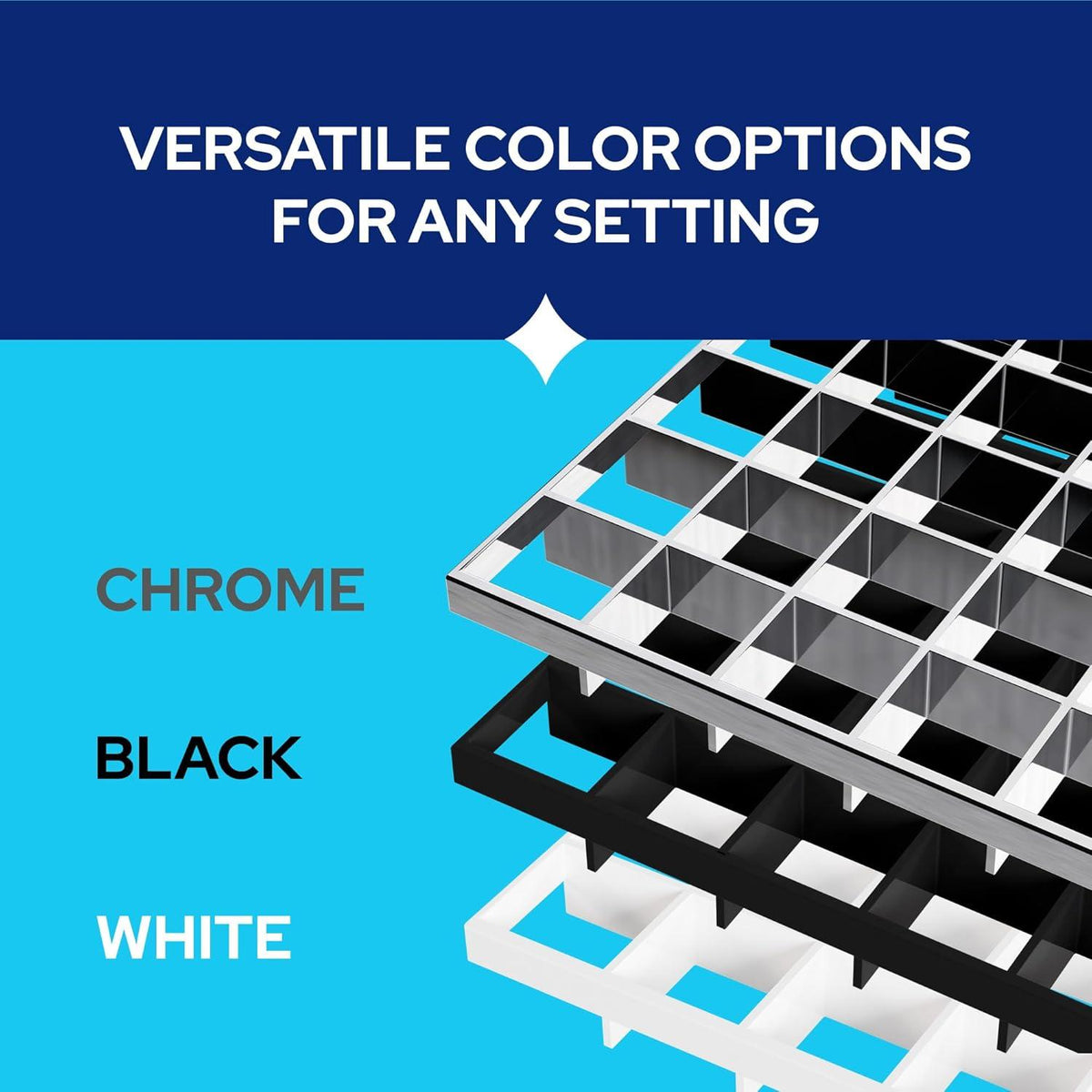 2 x 4 Egg Crate Panels 1/2" x 1/2" x 3/8" panel grid pattern detail