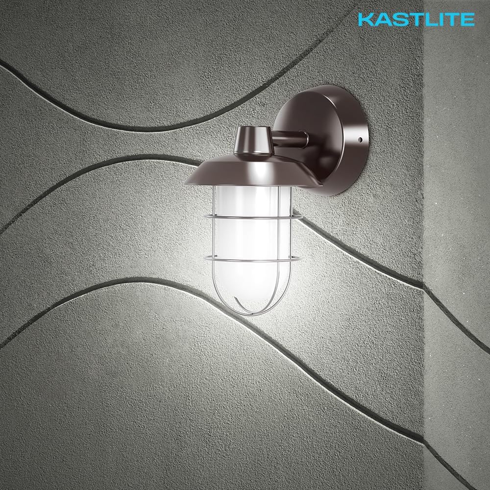 KastLite 12-Watt Retro Dusk to Dawn LED Wall Mount/Pendant Porch Light