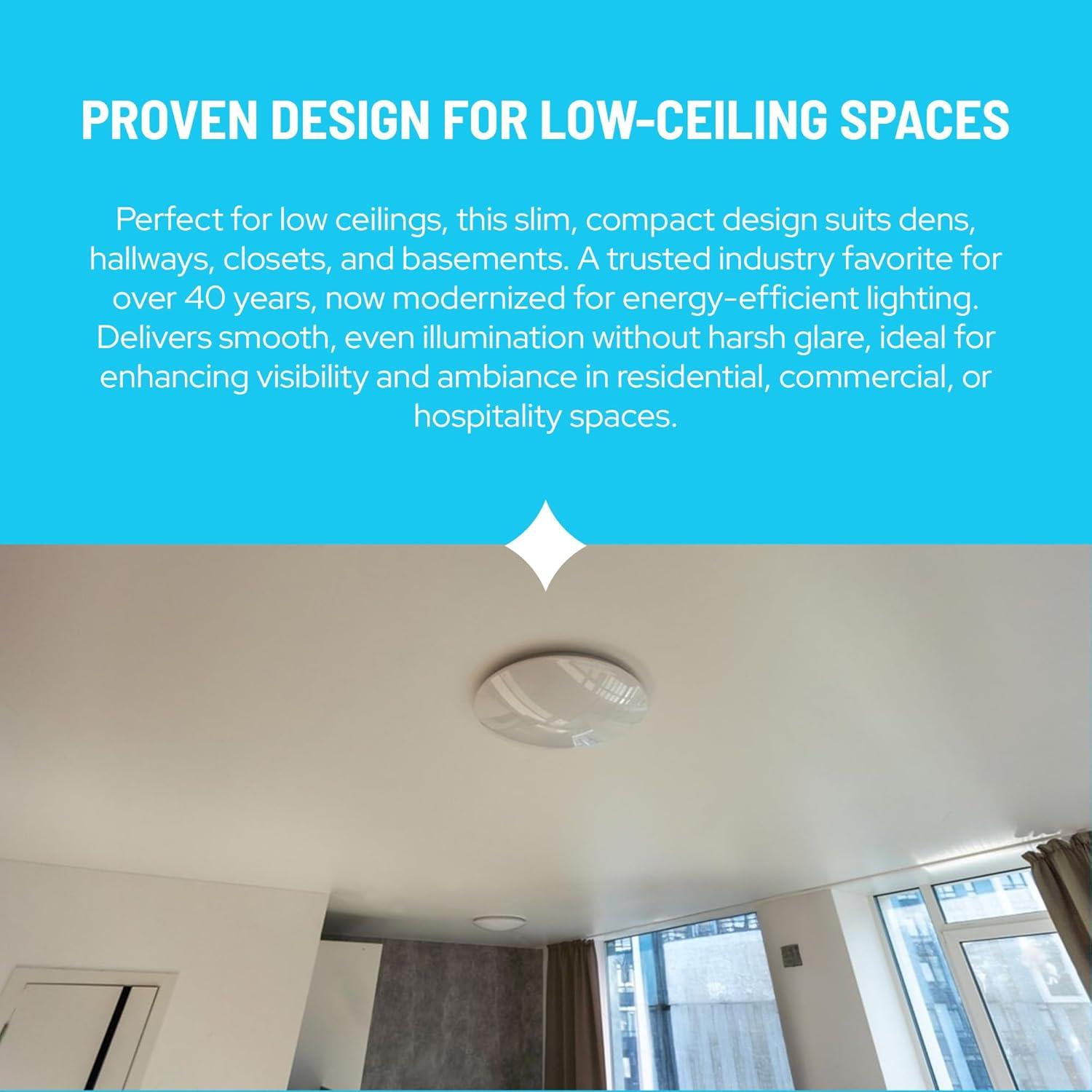 Circline Drum Lens installed in ceiling fixture