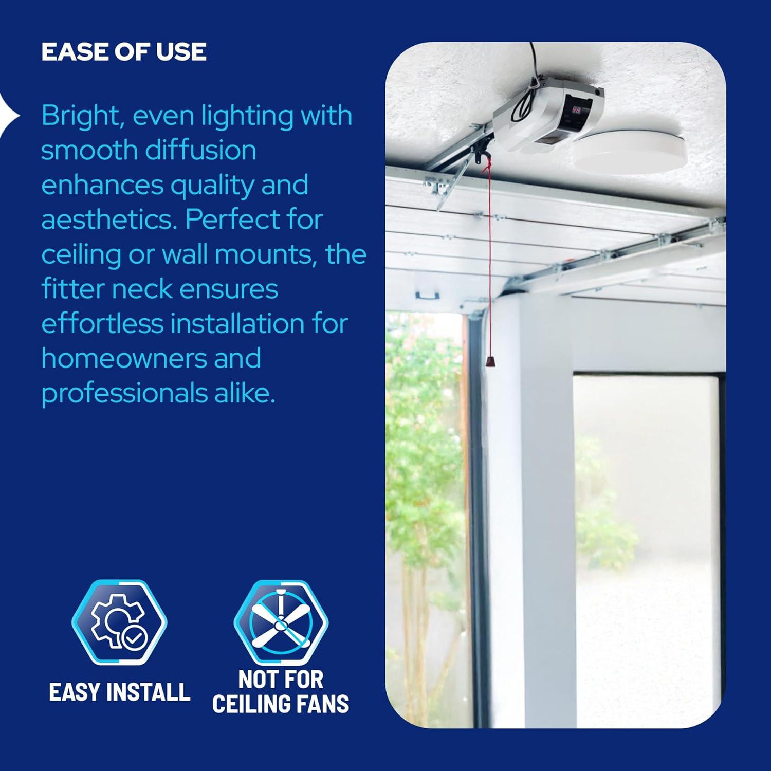Circline Drum Lens installed in ceiling fixture