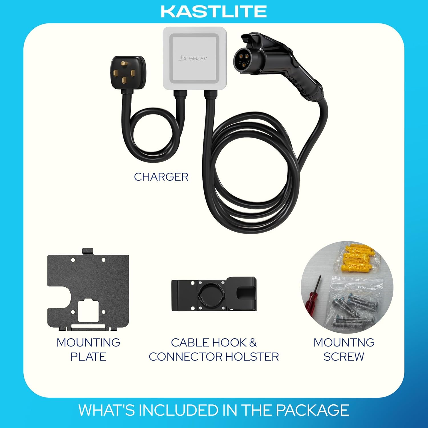 KastLite BreezEV 48 Amp EV Level 2 Charger