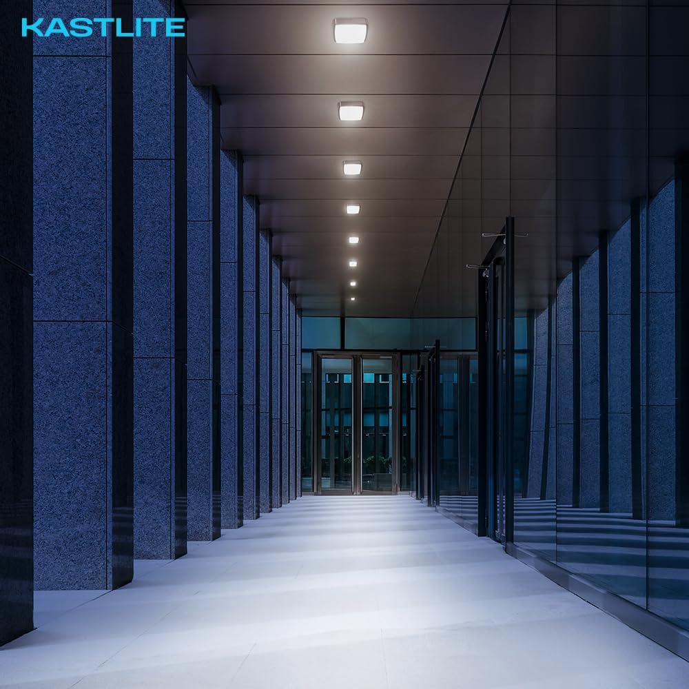 KastLite 38-Watt LED Dusk to Dawn Outdoor Commercial Canopy Light