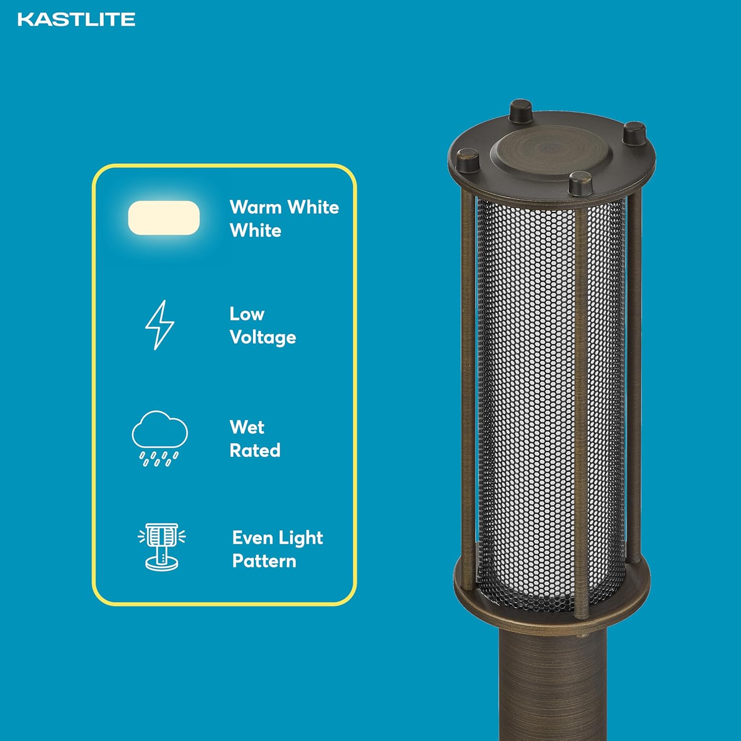 4.4W 100LM LED Path Bollard Light