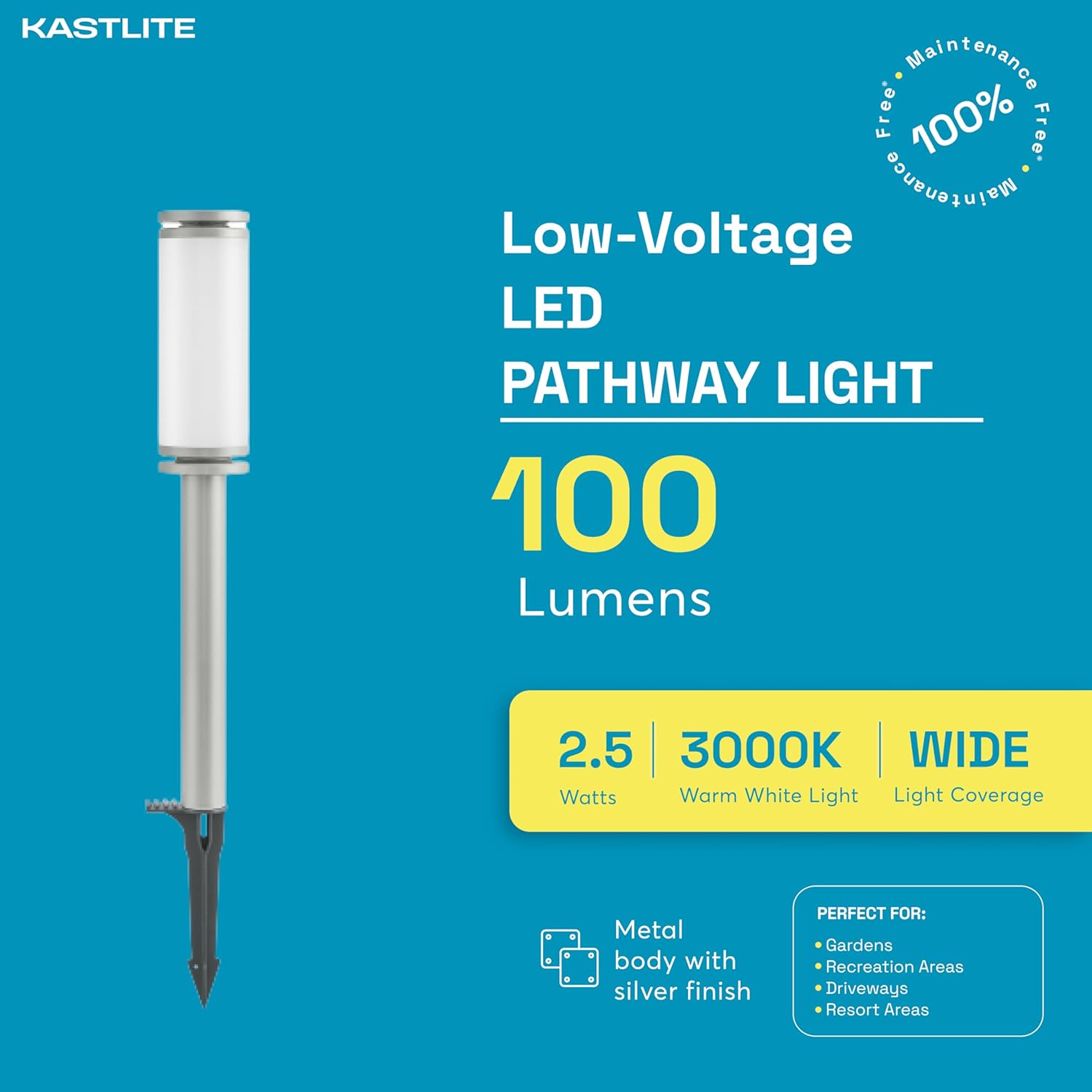 2.5W 100LM LED Path Bollard Light