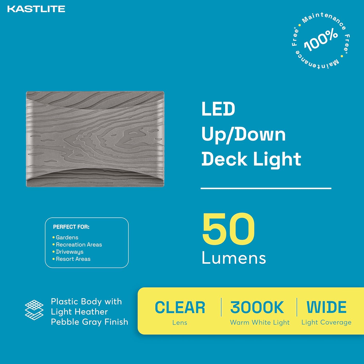 Rectangle LED deck and step light