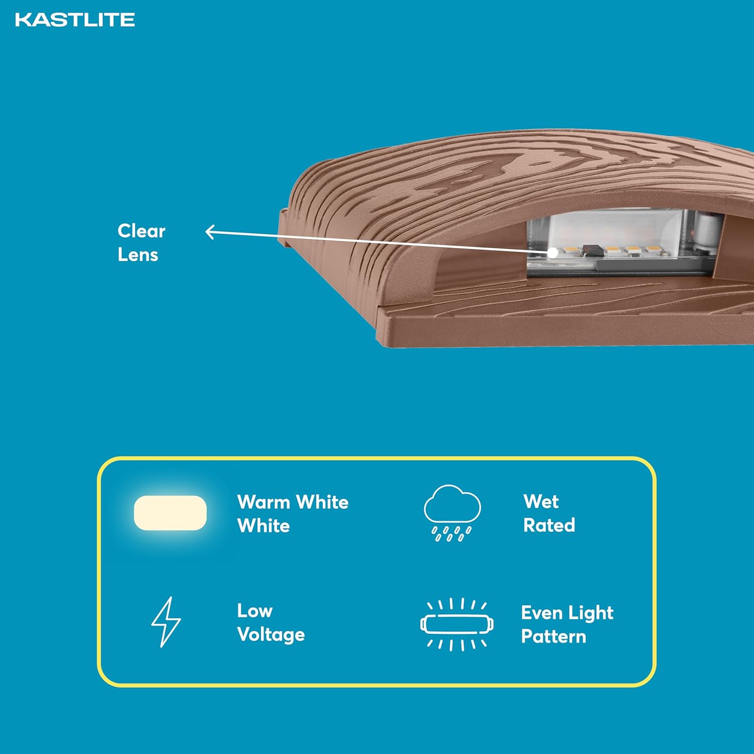 Rectangle LED deck and step light