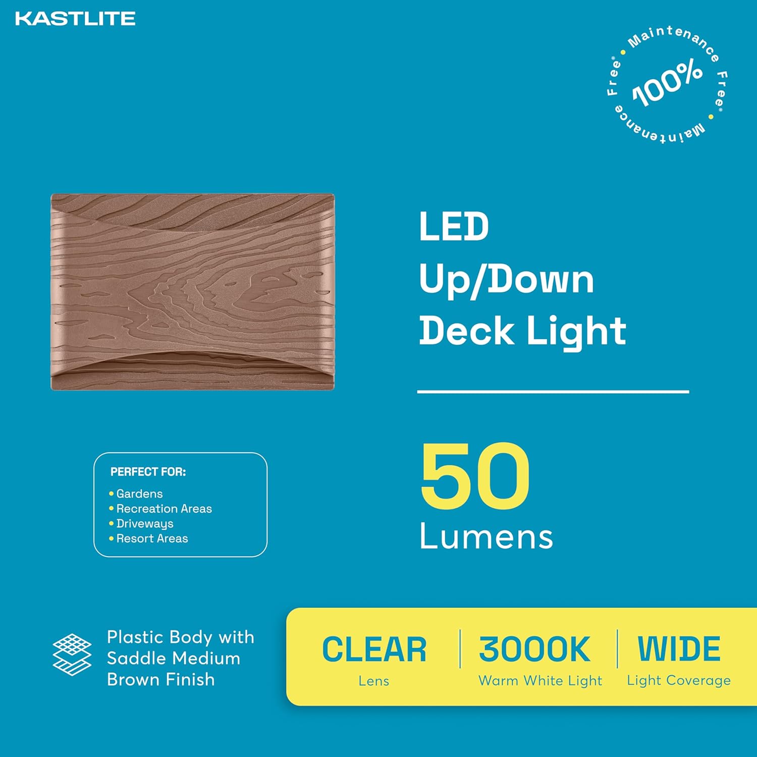 Rectangle LED deck and step light