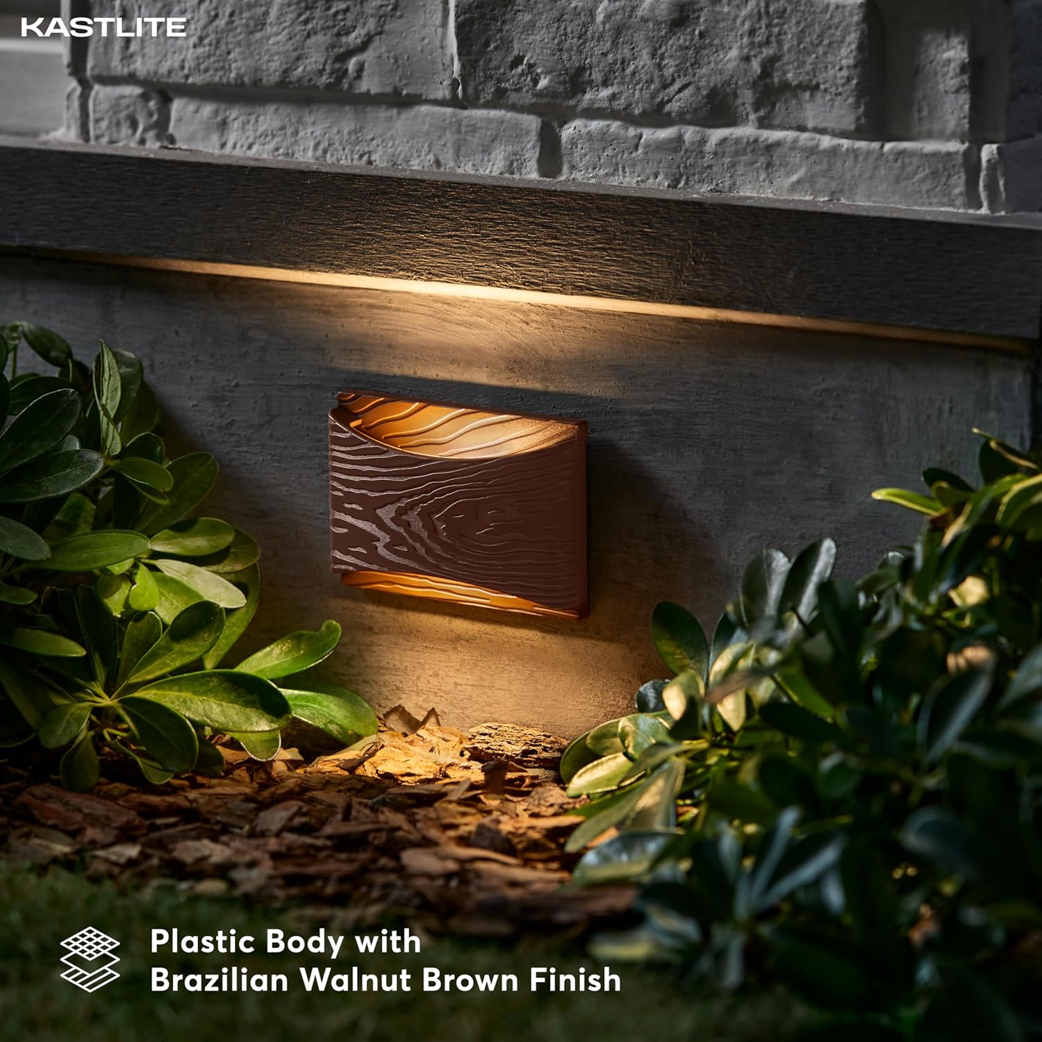 Rectangle LED deck and step light in bown