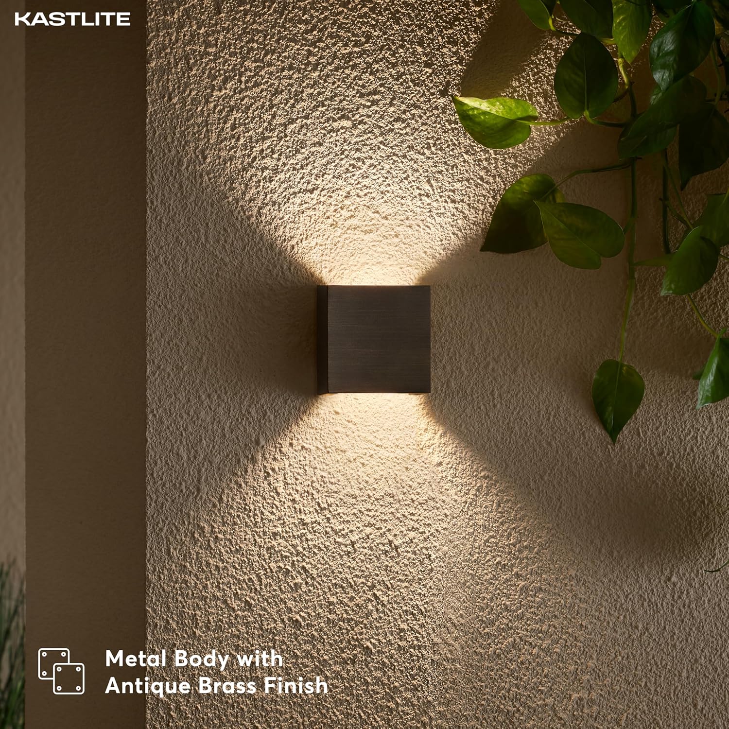 LED deck and step light in brass