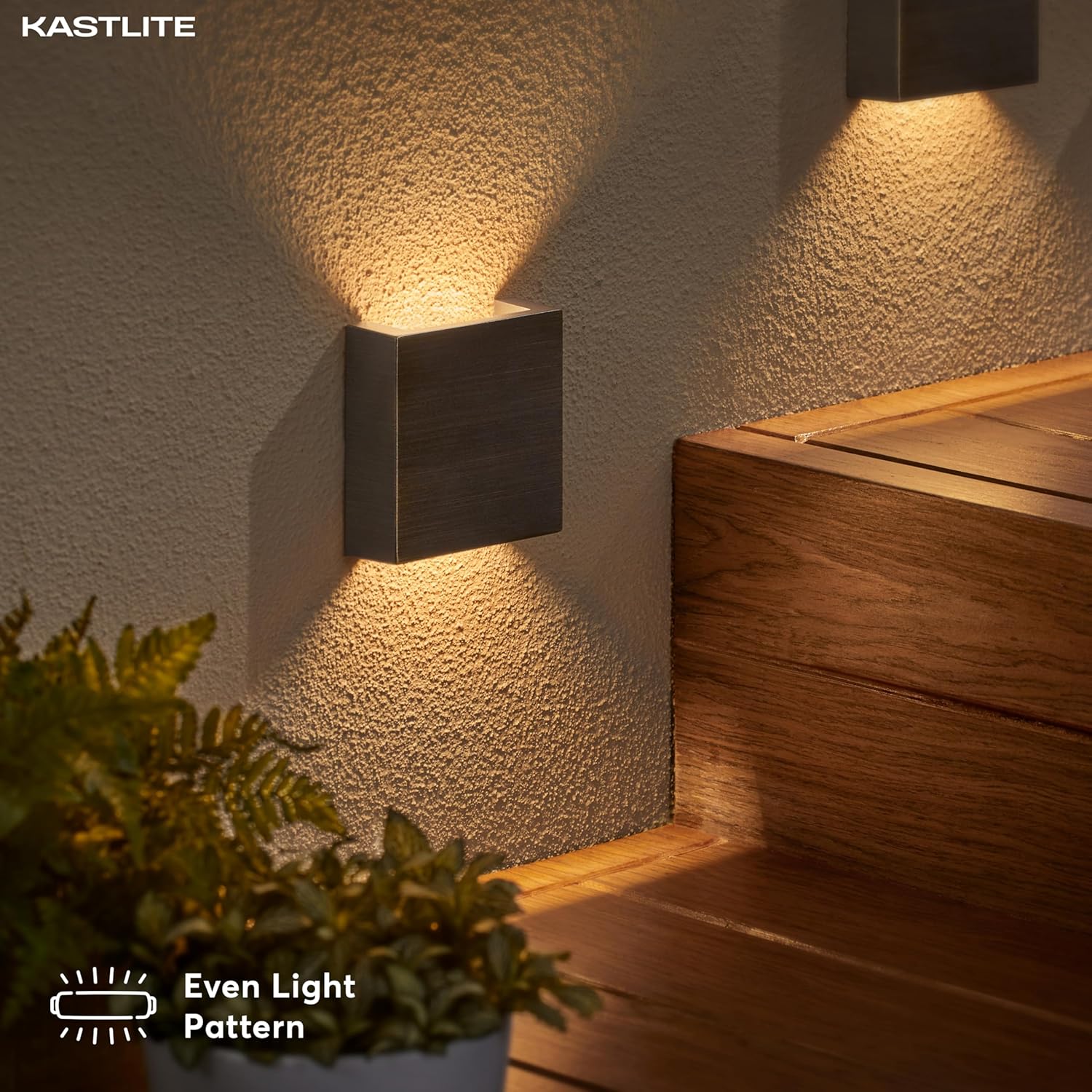 LED deck and step light in brass