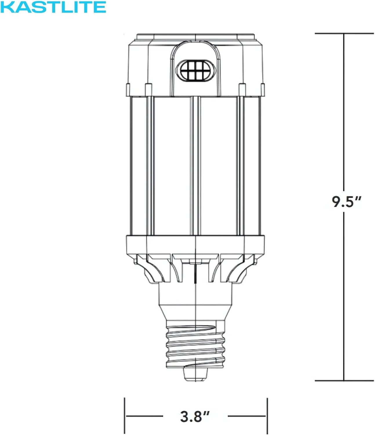 KastLite 3-Way HID LED-8027M345-G7-FW-HV Post Top Retrofit Lamp