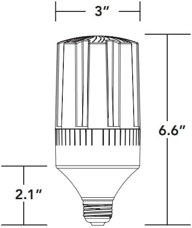 HID LED-8029E345-A-FW Post Top Retrofit Lamp additional angle view