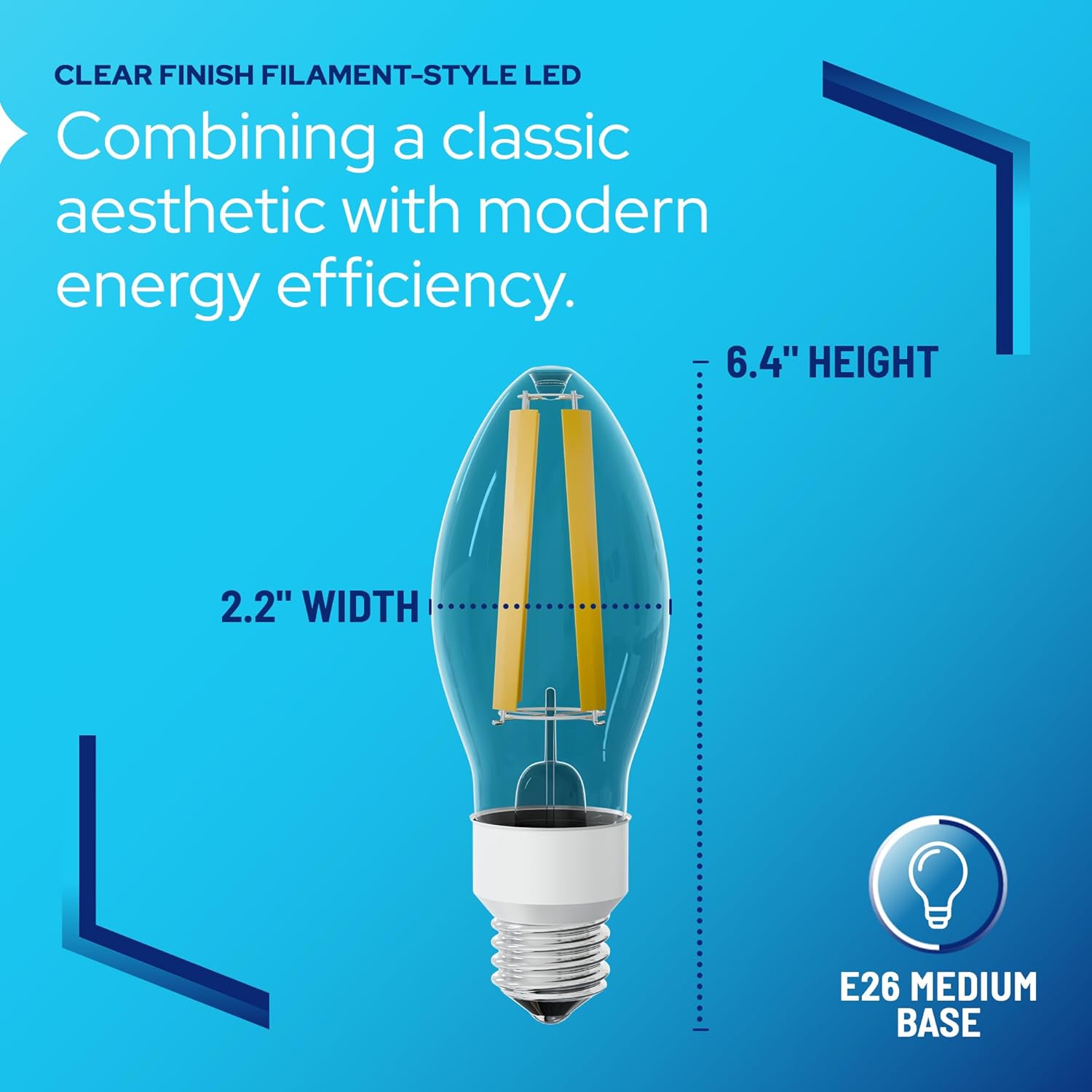 KastLite Vintage Filament Style LED Edison Bulb Retrofit