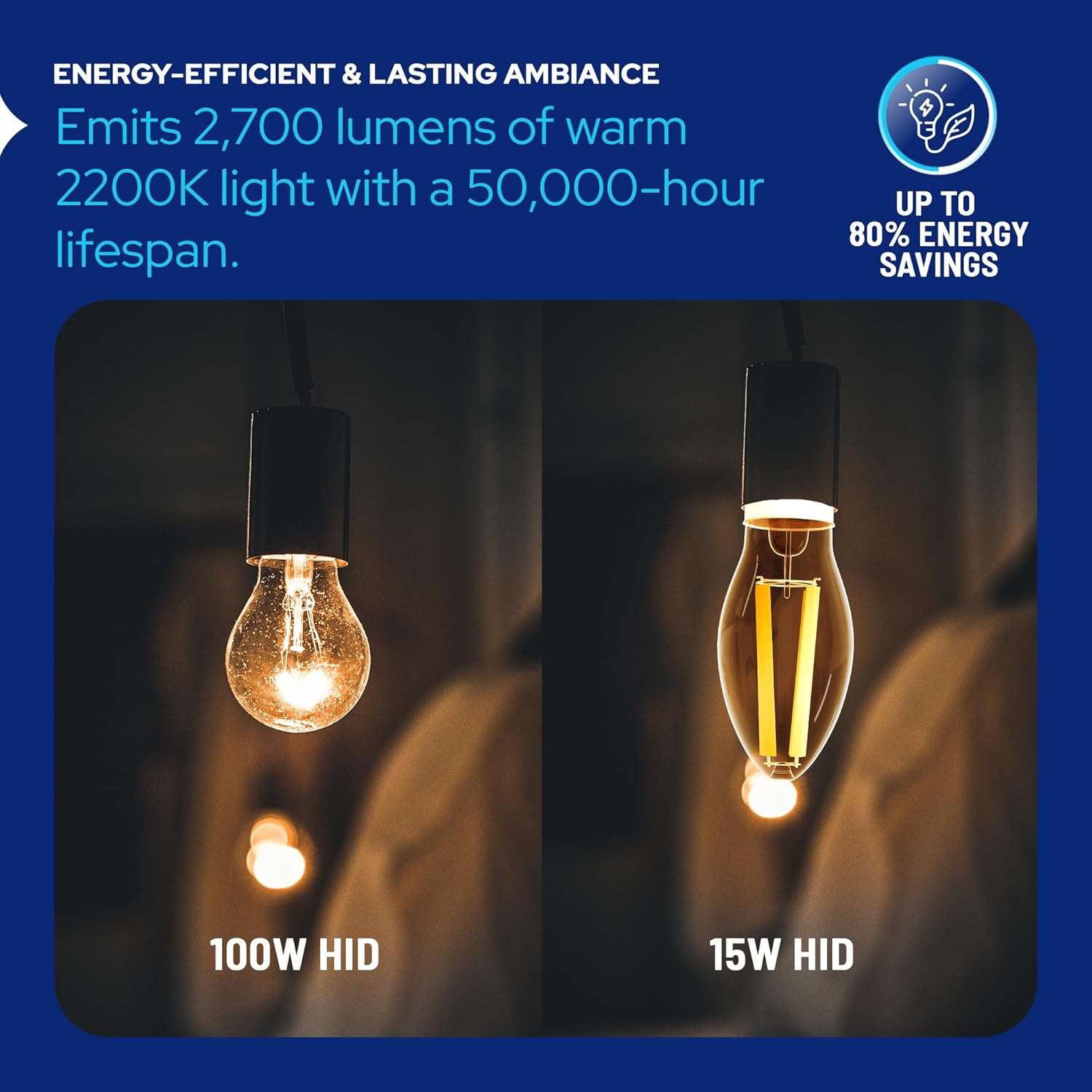 KastLite Vintage Filament Style LED Edison Bulb Retrofit