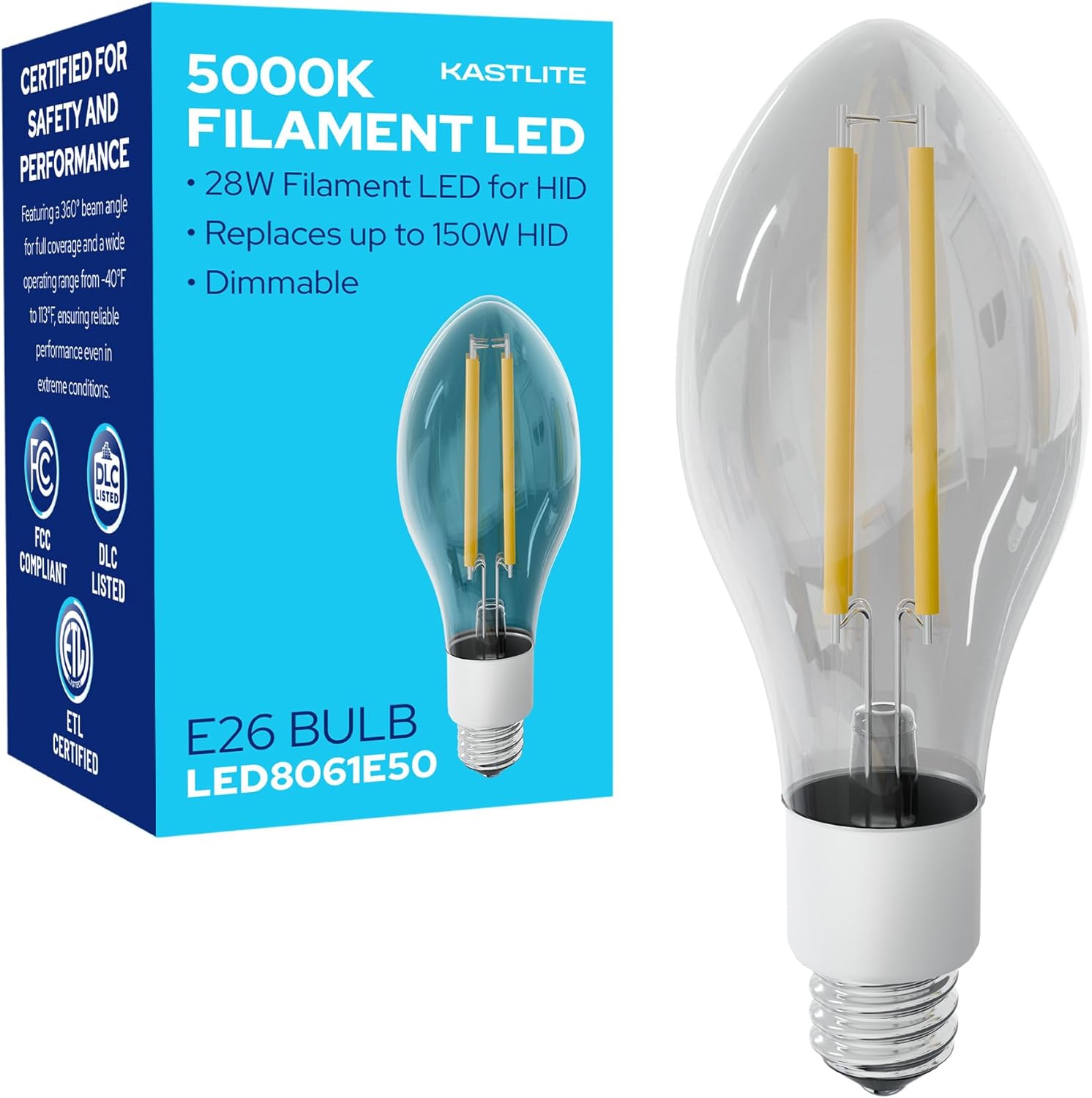 LED-8061E50 Vintage Filament Style LED Edison Bulb Retrofit