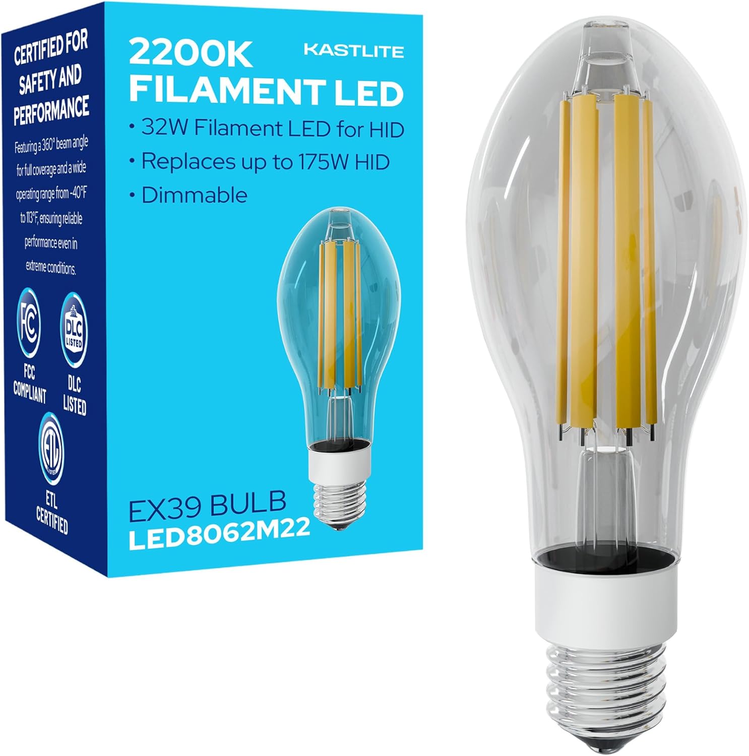 LED-8062M22 Vintage Filament Style LED Edison Bulb Retrofit