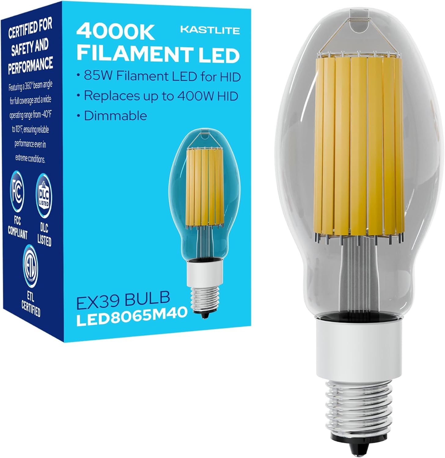 LED-8065M40 Vintage Filament Style LED Edison Bulb Retrofit