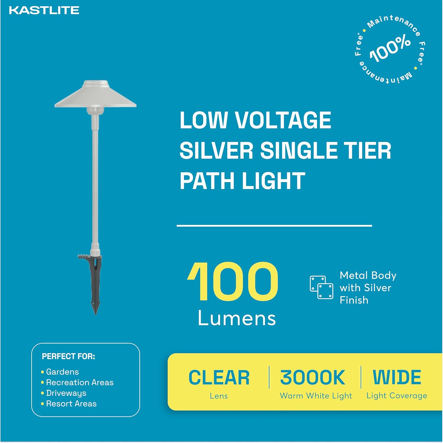 1.6W 100LM LED Single Tier Path Light