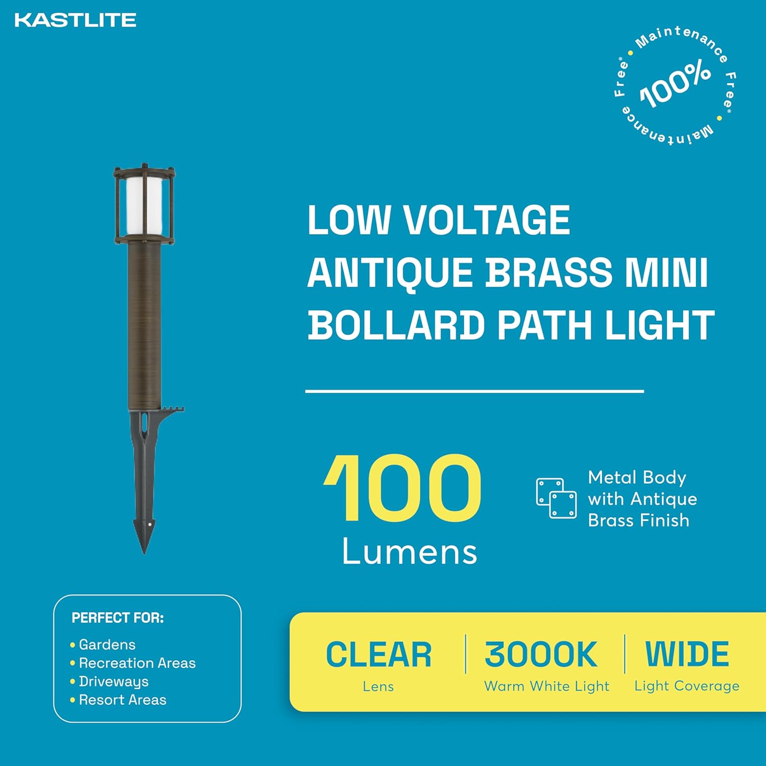 1.4W 100LM LED Bollard Path Light