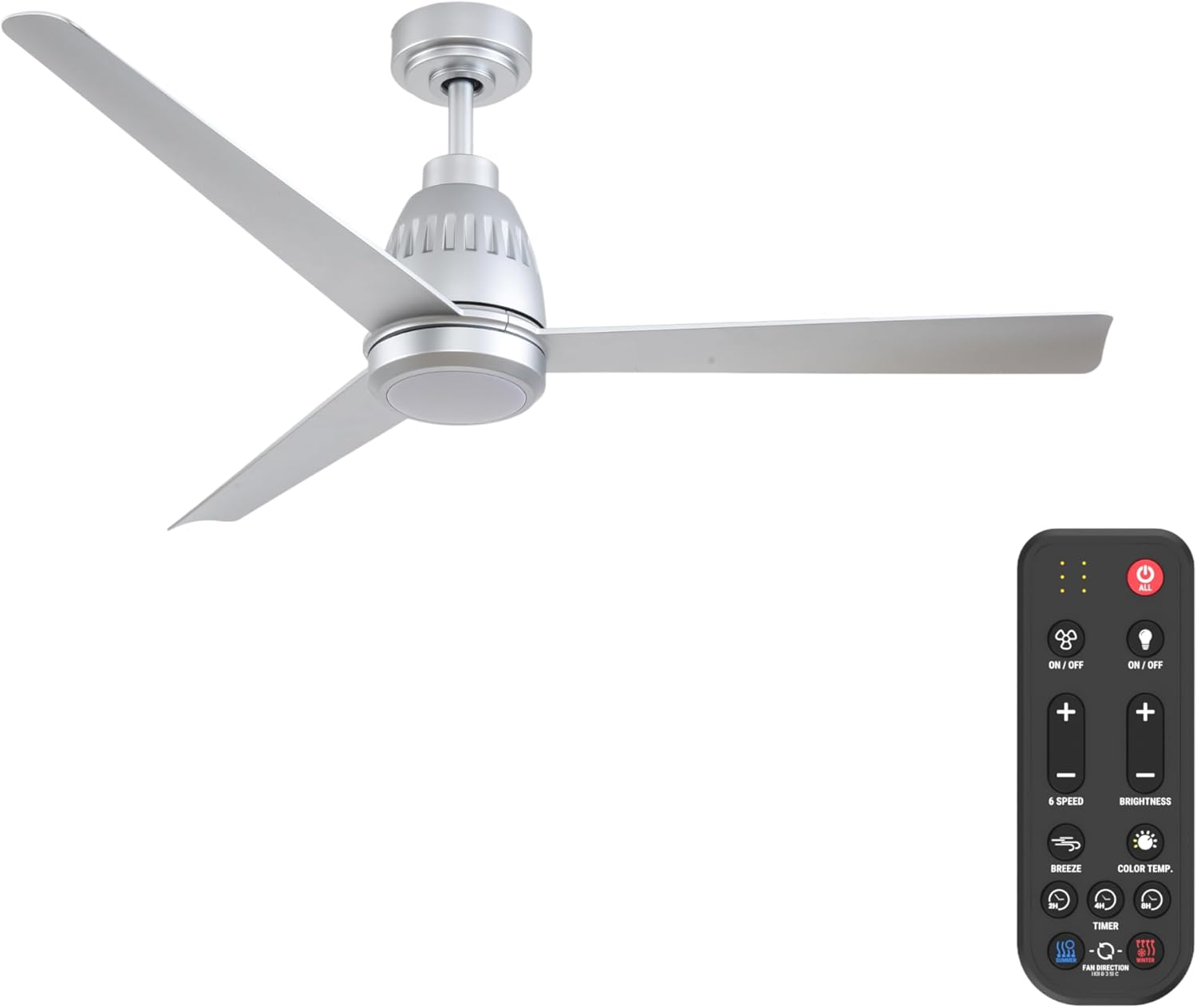 52" Ceiling Fan with Light | Remote Control