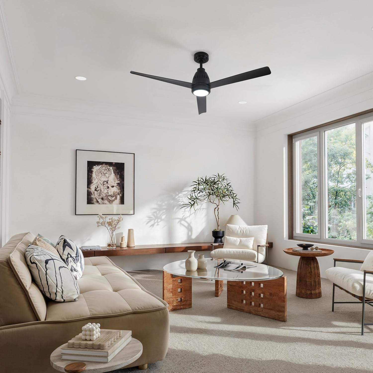 52" Ceiling Fan with Light | Remote Control