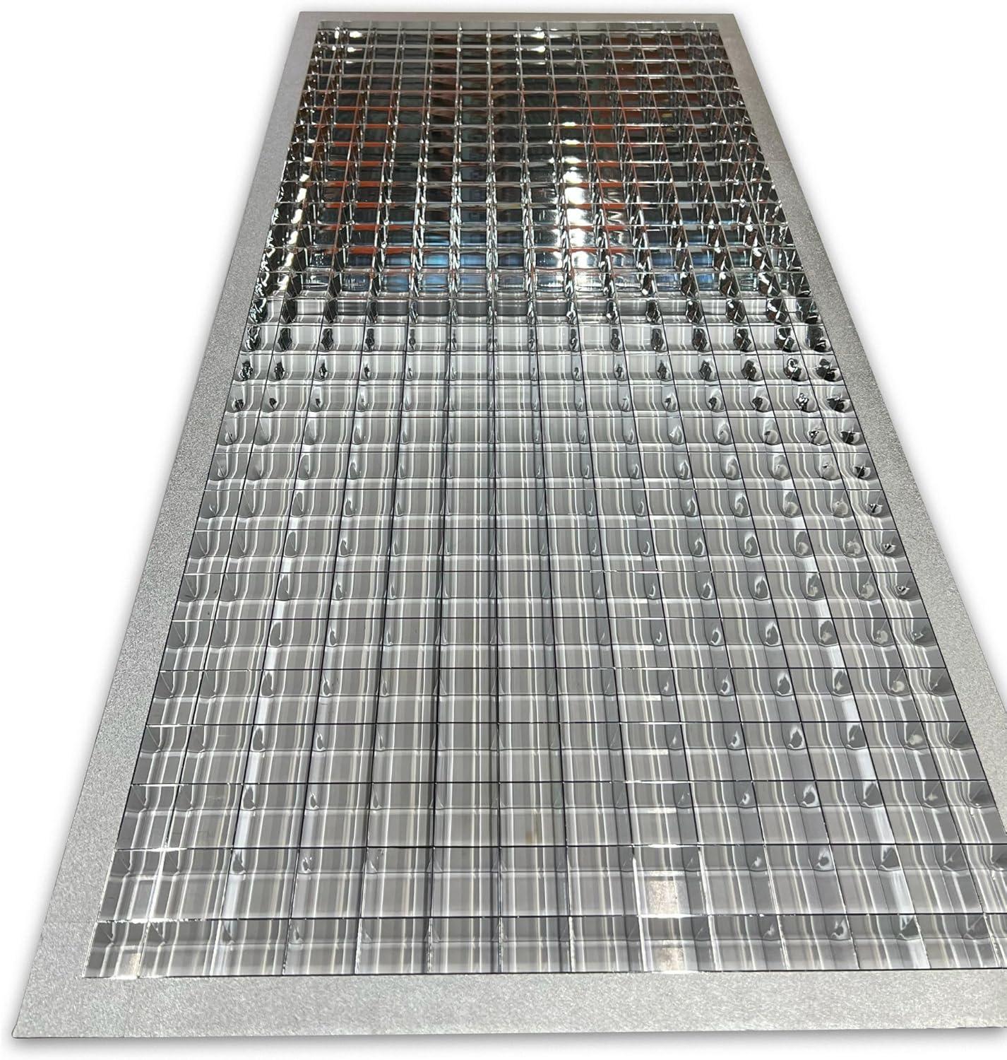 Parasquare 2 Louver: 1-1/2” x 1-1/2” x 1” panel grid pattern detail