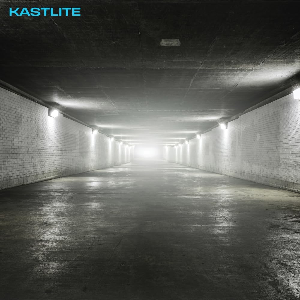 KastLite Outdoor Commercial High Output Refractor Wall Pack Light with Photocell Sensor