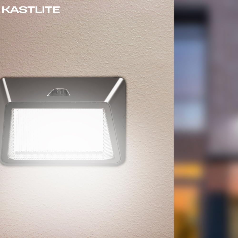 KastLite Outdoor Commercial High Output Refractor Wall Pack Light with Photocell Sensor