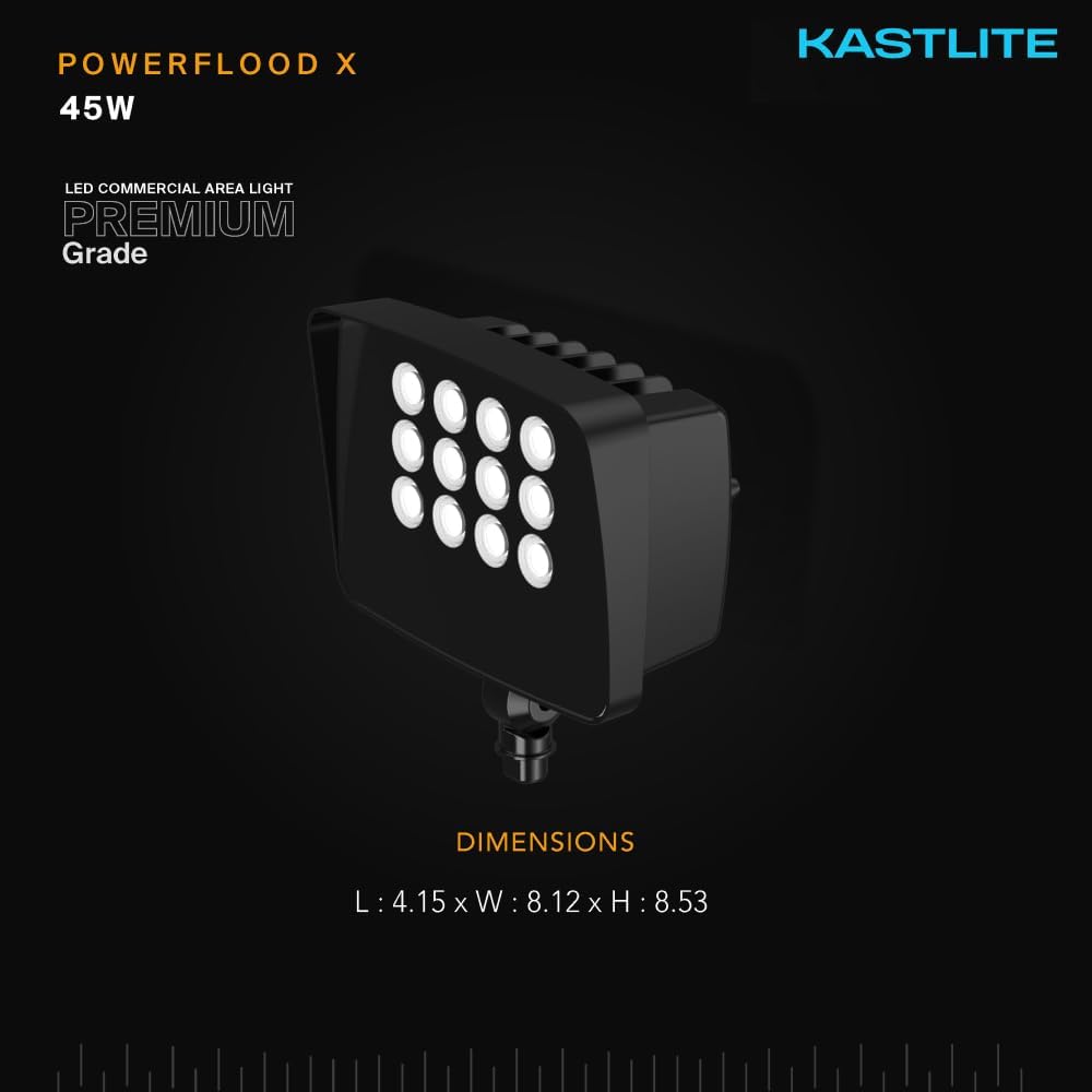 KastLite Commercial Outdoor Photocell LED Flood & Spot Light with Knuckle