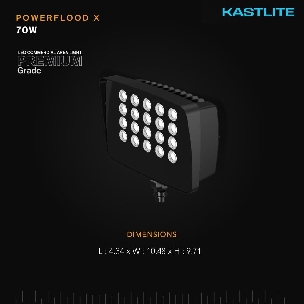 KastLite Commercial Outdoor Photocell LED Flood & Spot Light with Knuckle