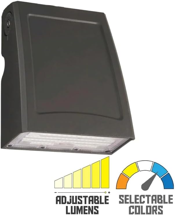 KastLite Adjustable Head 3-Way Wall Pack Photocell LED Dusk to Dawn Outdoor Light