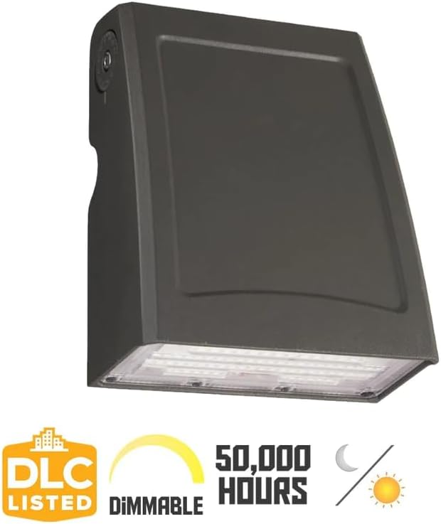 KastLite Adjustable Head 3-Way Wall Pack Photocell LED Dusk to Dawn Outdoor Light